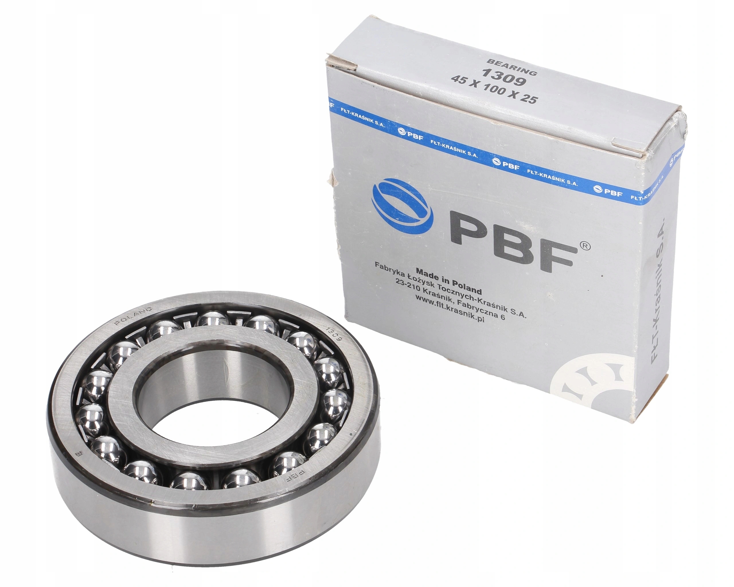 Výkyvné kuličkové ložisko 1309 45x100x25 mm Pbf