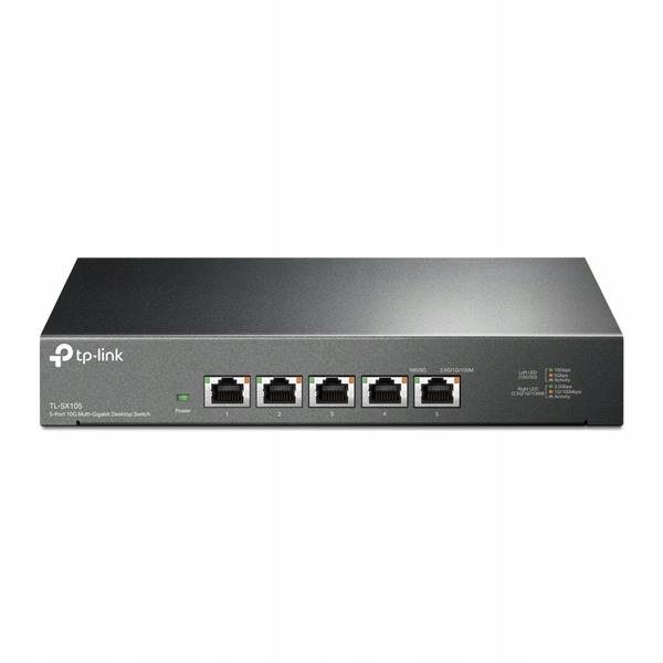 5-Port 10G Multi-Gigabit Desktop Switch Port: 5× 10G RJ45 Ports Spec:…