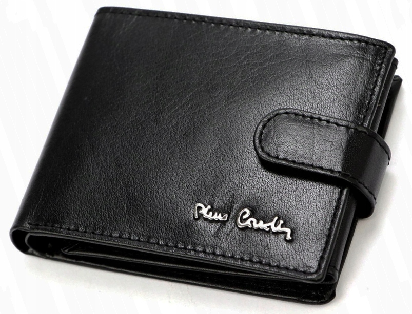 Prostorná malá pánská kožená peněženka na zip Pierre Cardin s ochranou Rfid