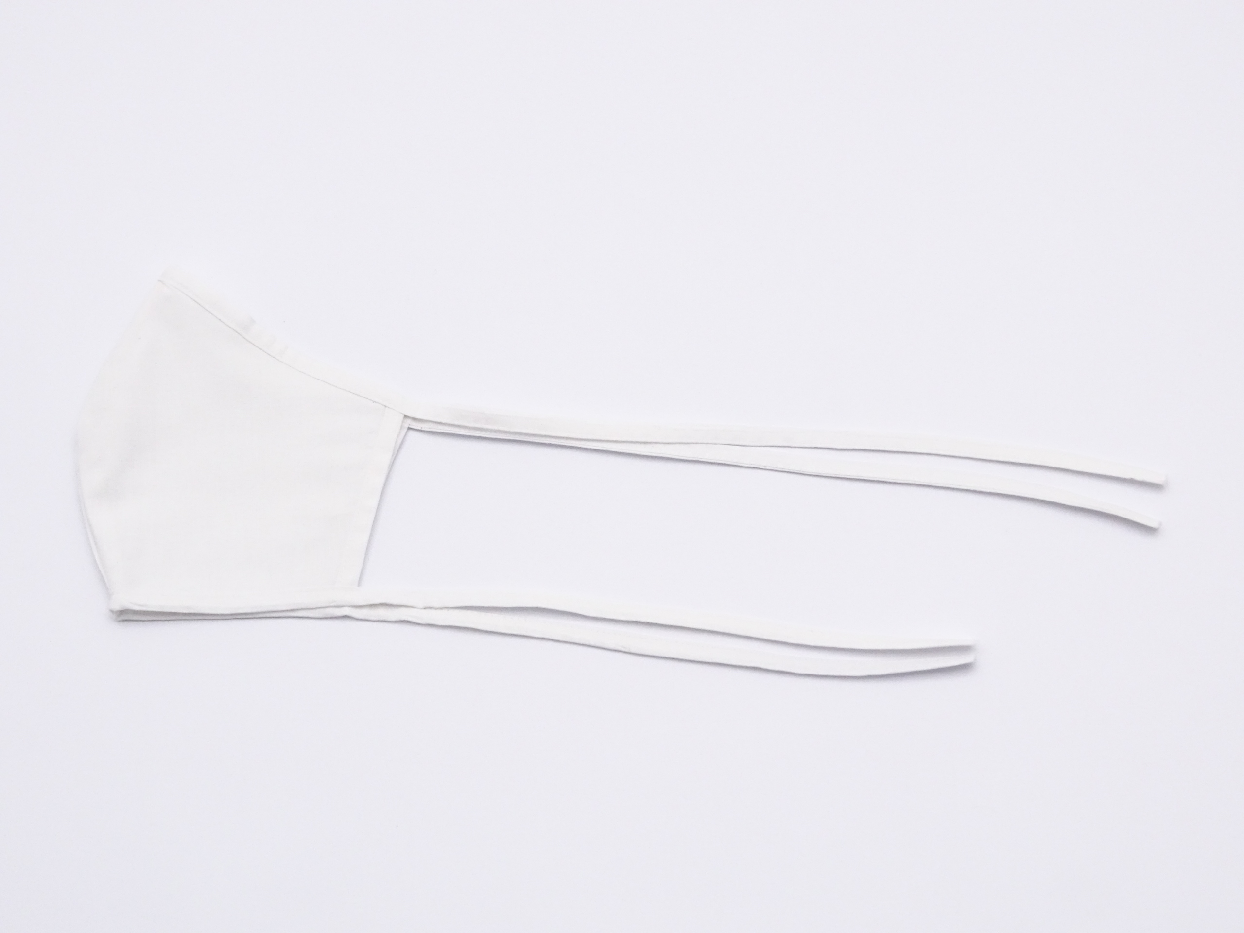 MASECZKA BAWEŁNIANA DWUWARSTWOWA WIĄZANA TROCZKI Kolor biały