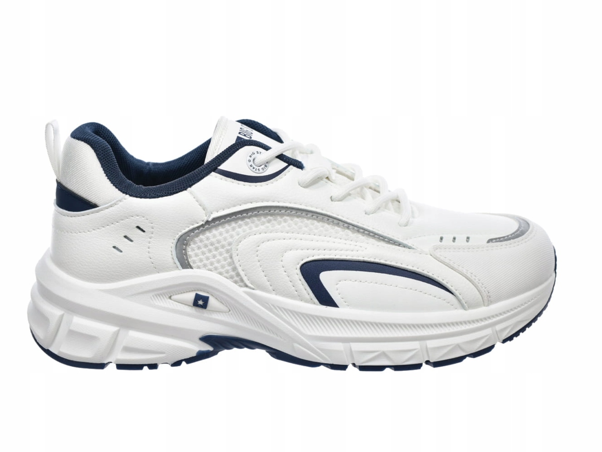 Pánské sportovní boty Big Star SS174284 bílé lehké a pohodlné tenisky 44