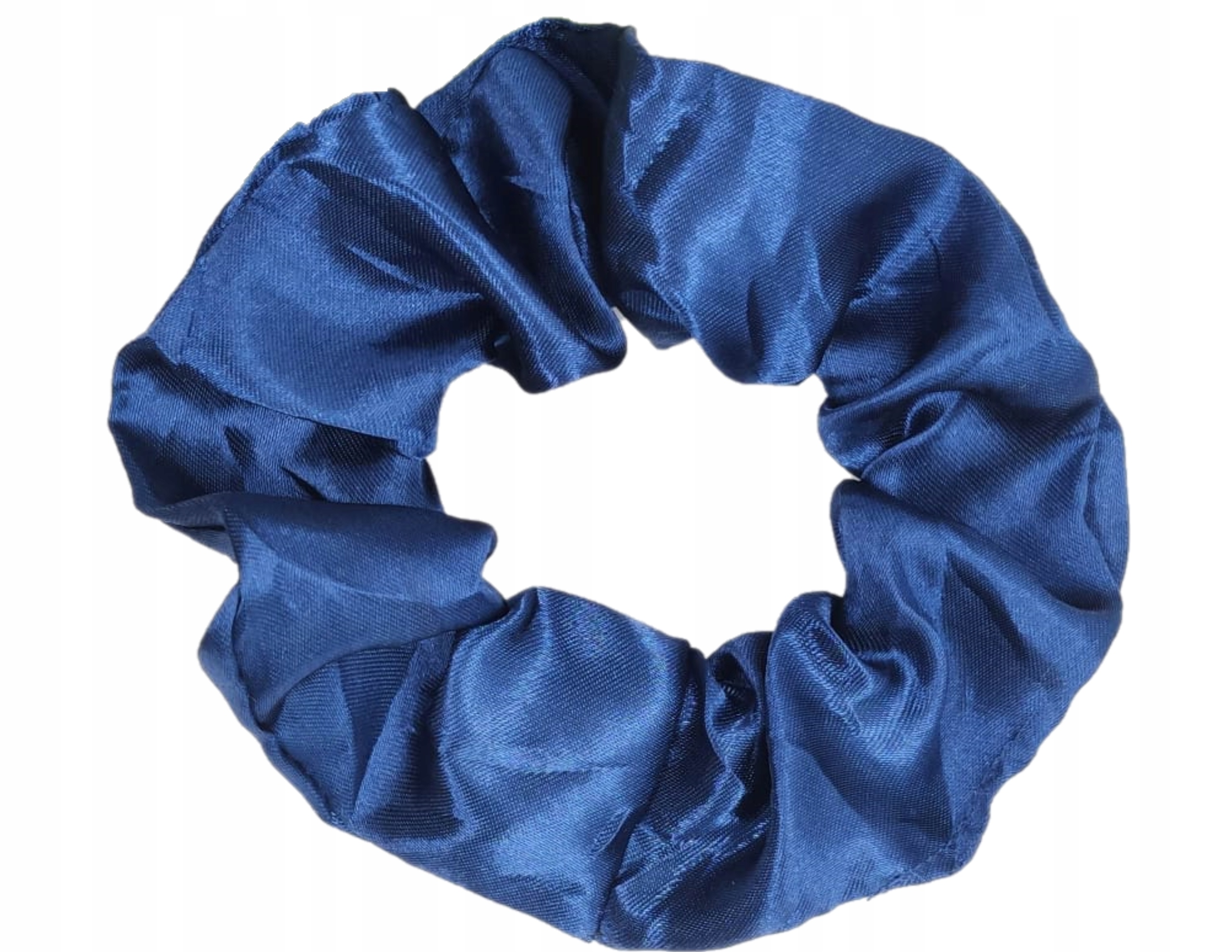 

Scrunchie Gumka Do Włosów Granatowa Satynowa