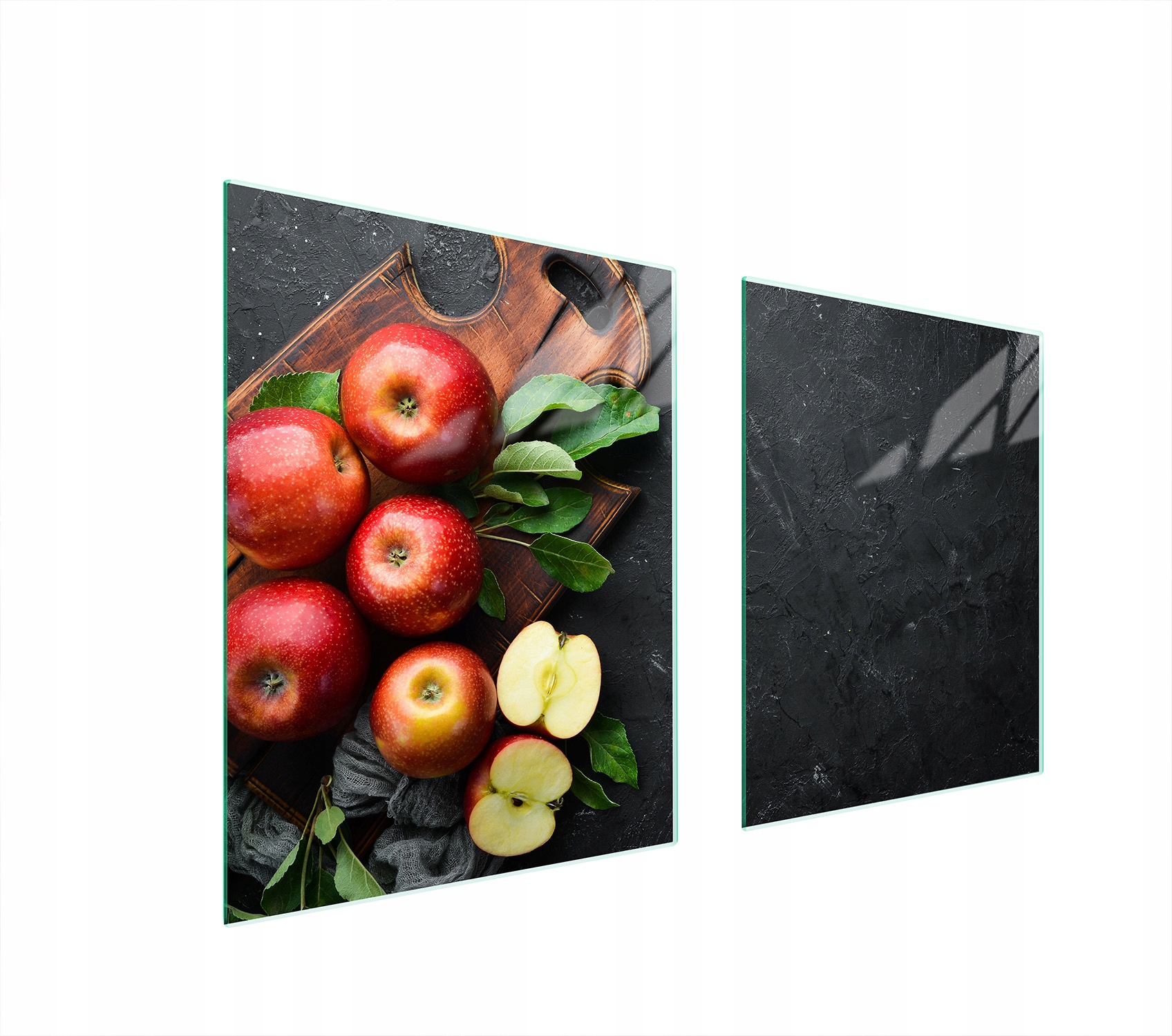 Skleněná Ochranná Deska Na Sporák 85x52 Jablko Tvrzené Sklo