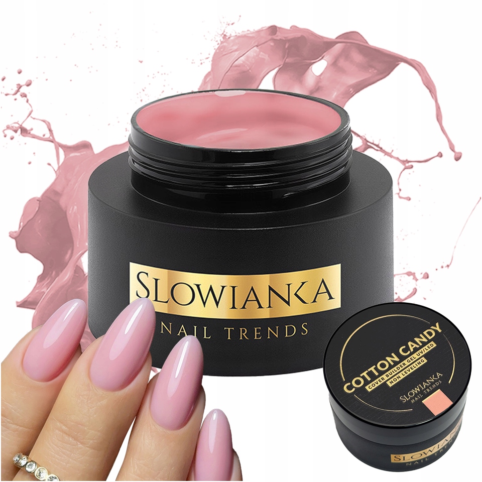 Slowianka Żel Budujący Do Paznokci Non-Leveling 50g Cotton Candy Cover