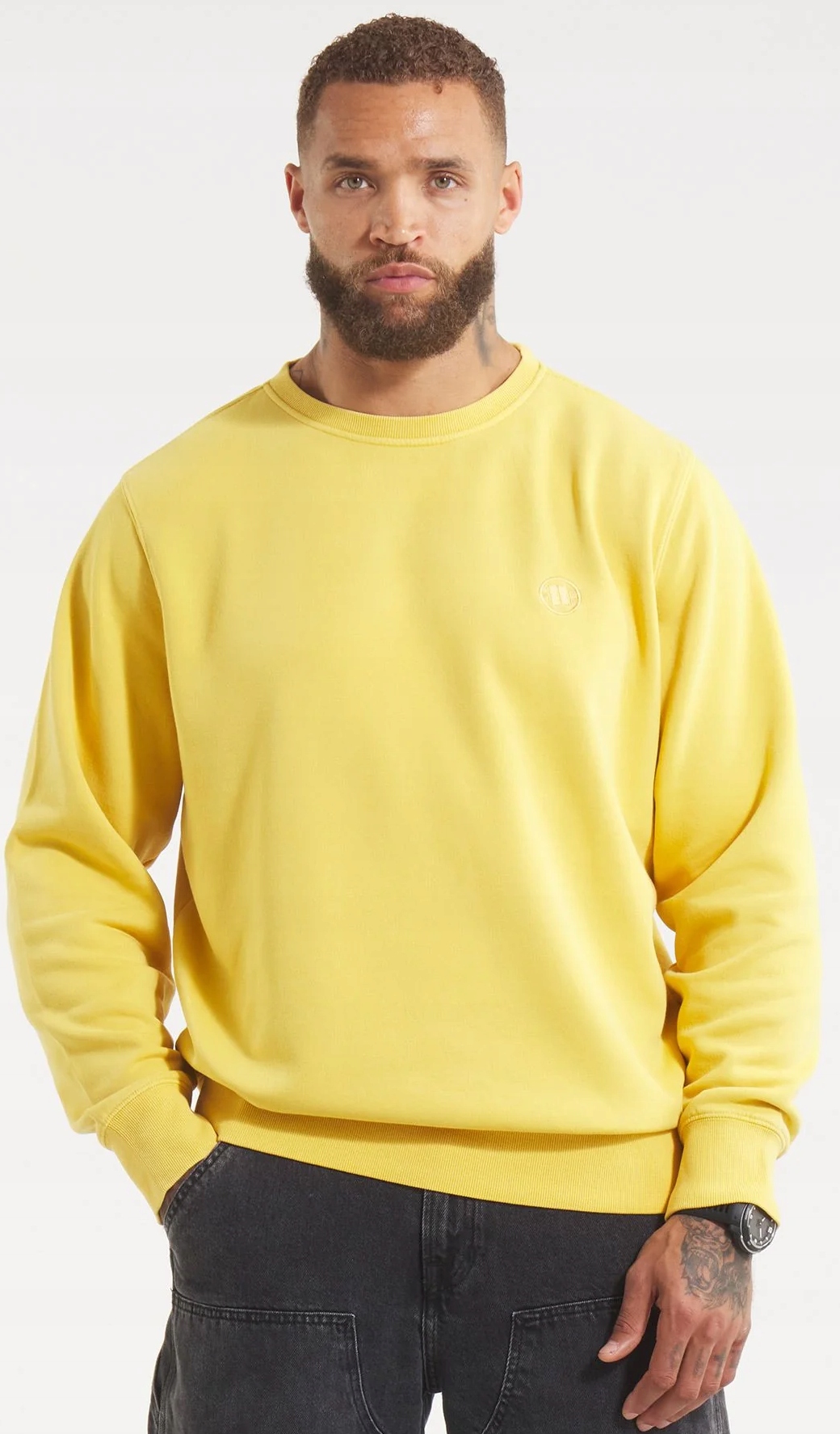 Pit Bull Mikina Bez Kapuce Crewneck Lancaster 2 Washed Yellow M