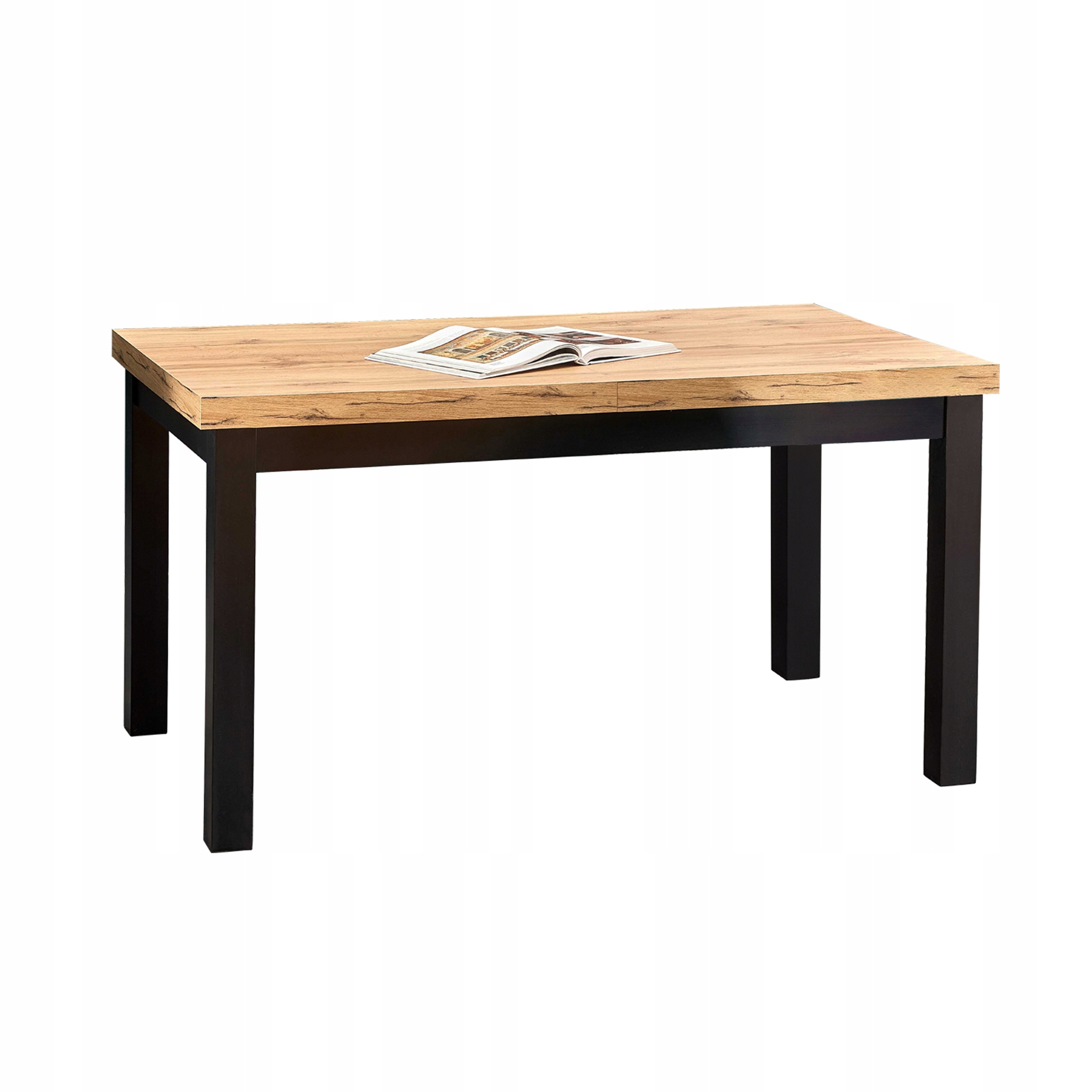 Stół Rozkładany do Salonu TIAGO 140/220x80 Dąb Lancelot Biały Loft Polski Kształt blatu prostokątny