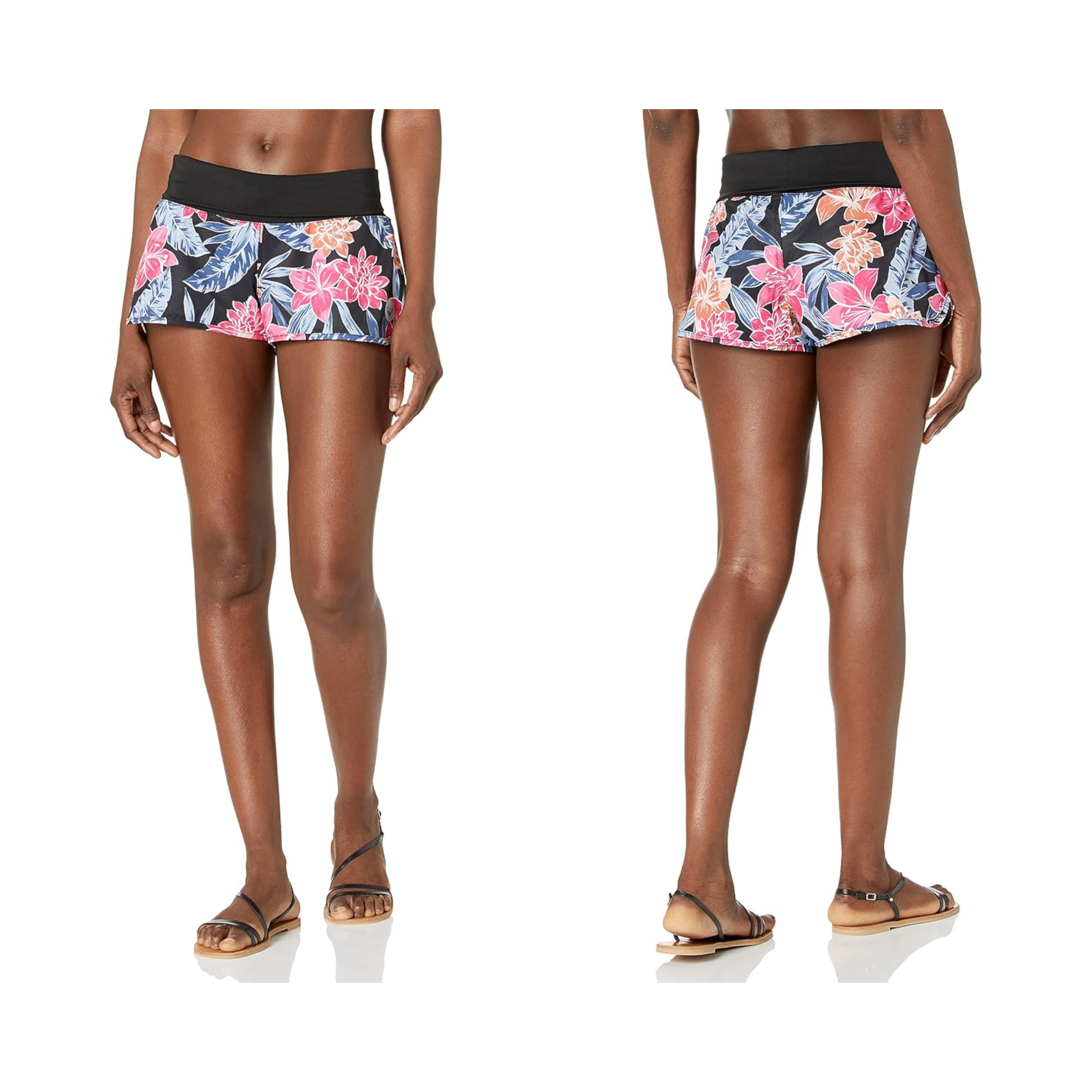 Roxy Dámské Šortky Endless Summer Velikost L Anthrazit Tropical Oasis