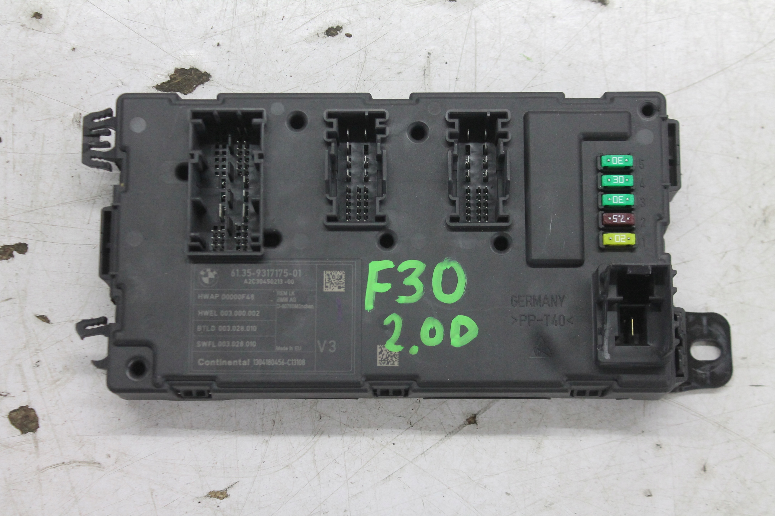 module control unit REM 9317175 BMW F30 F31 316D 11-18