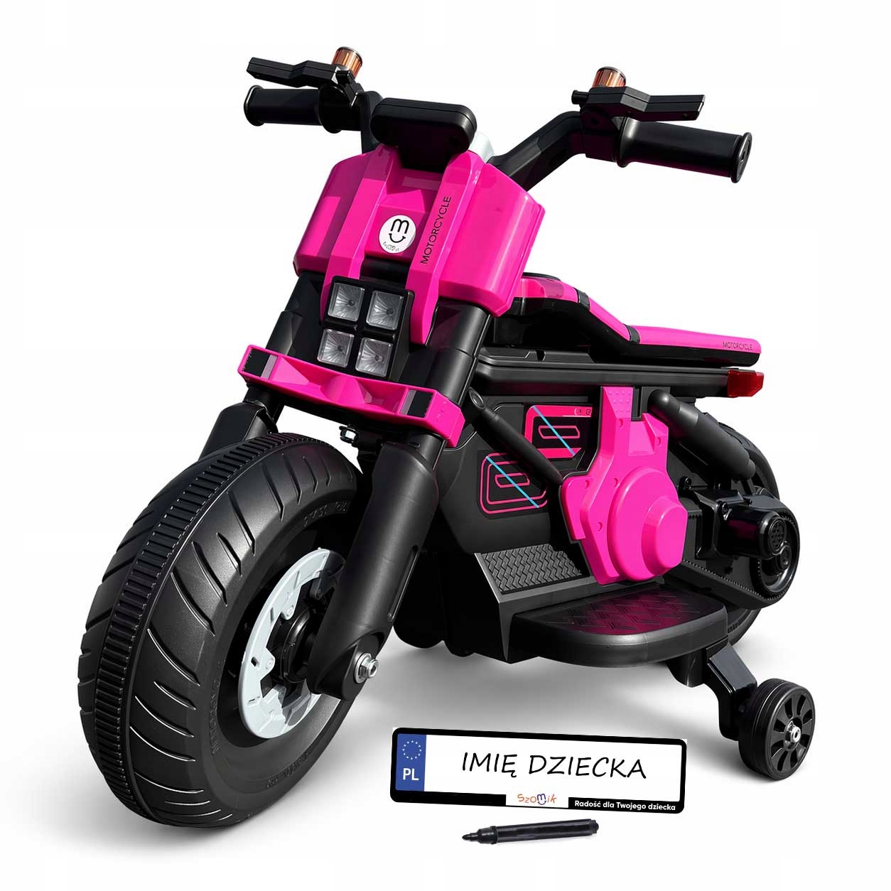 Motor Na Akumulator Dla Dzieci Dźwięki Led Tablice