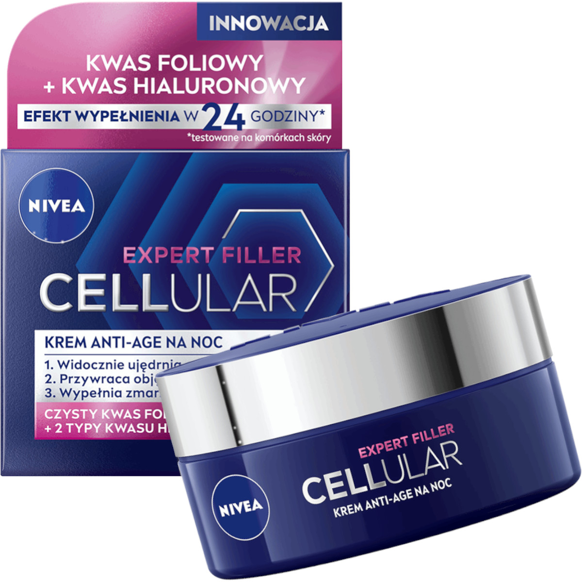 

Nivea Cellular Krem Hialuronowy Expert Filler noc