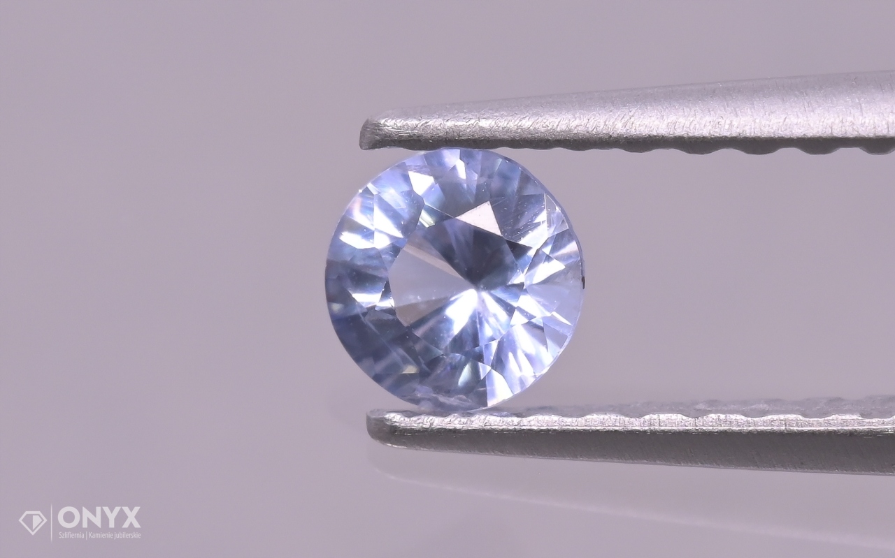 Fazetovaný safír kulatý fi 3,5 mm