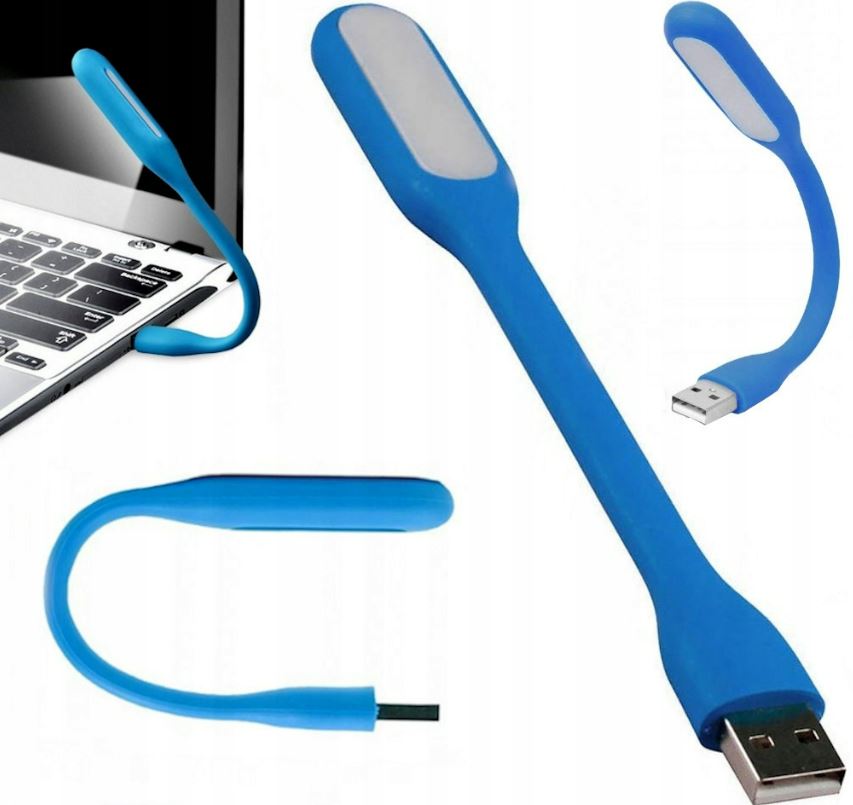 LAMPKA LED USB SILIKONOWA NOCNA DO LAPTOPA GIĘTKA TURYSTYCZNA MOCNA