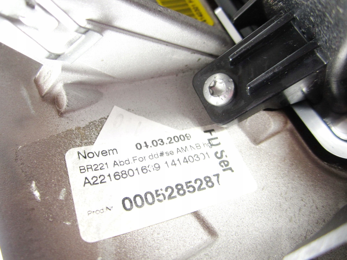 grid air conditioning devices rear rear part Mercedes W221