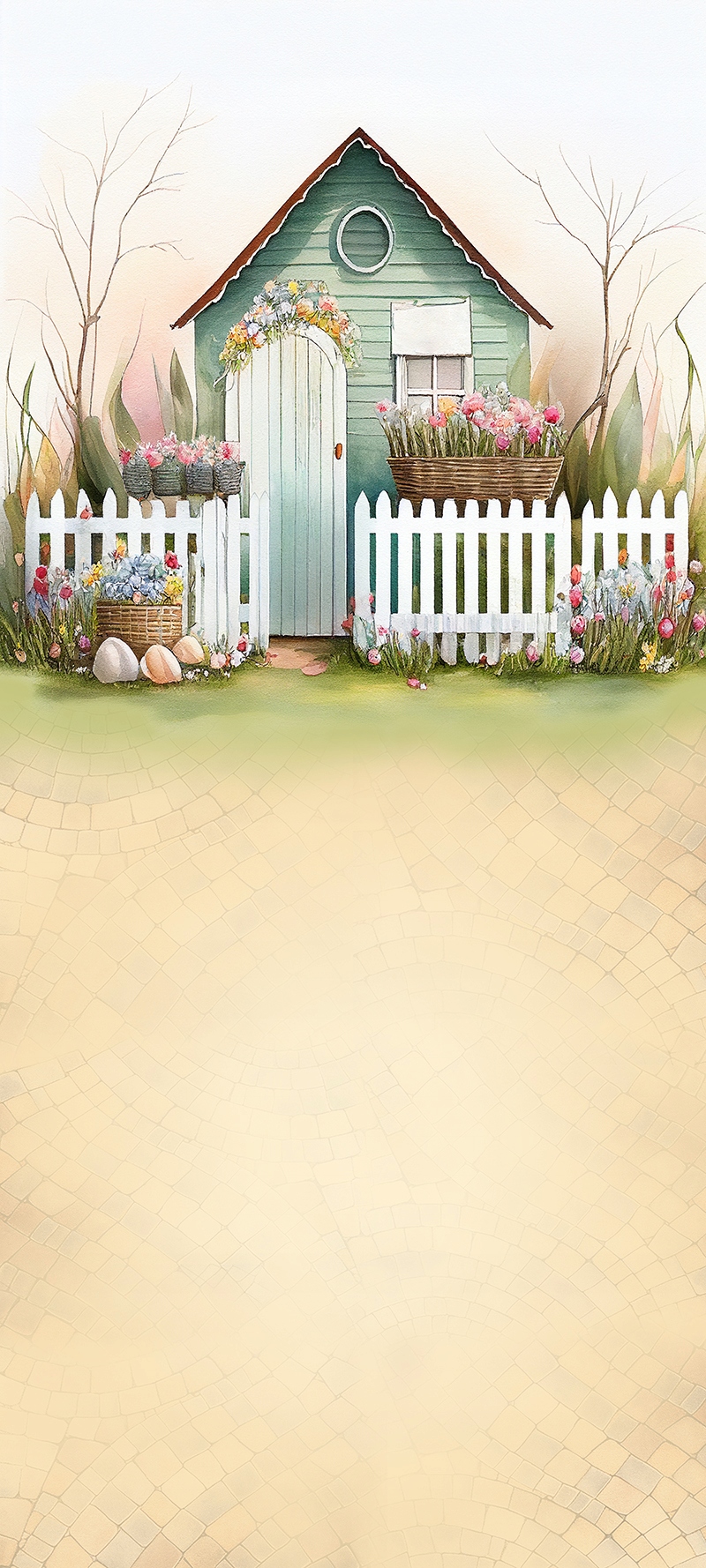 TŁO tła WIELKANOCNE, wiosna 160x400 WLKN075 Kod producenta brak