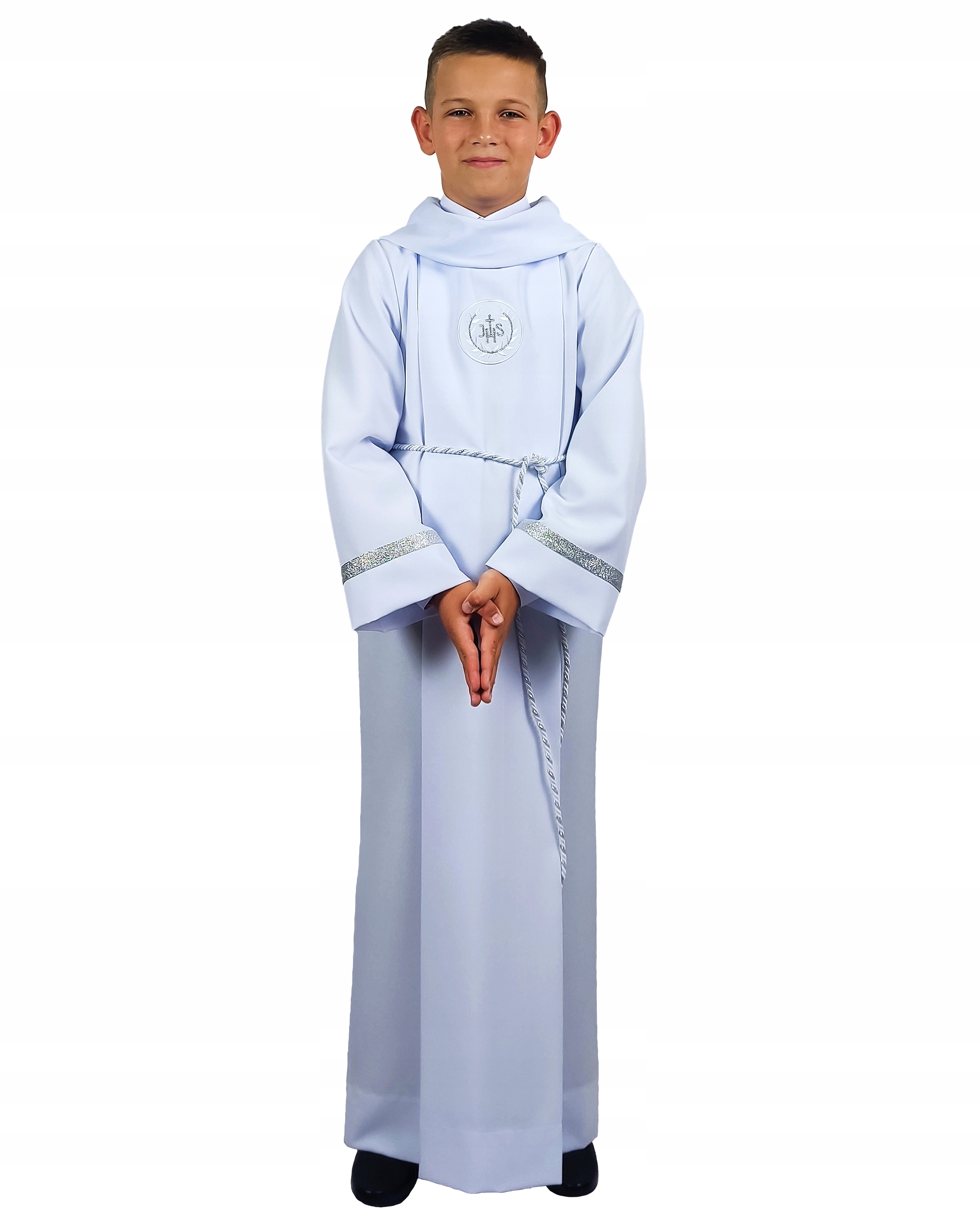 Alba komunijna dla chłopca - alba z kapturem - r. 134