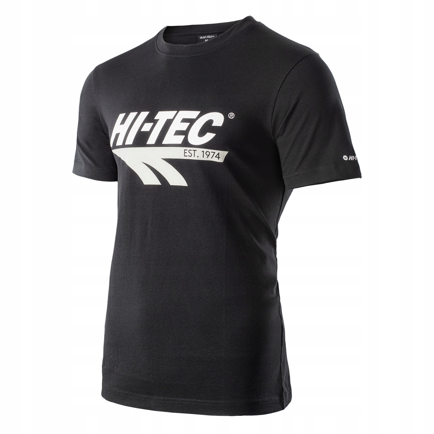 

Koszulka męska Hi-tec czarne tshirt męski Retro L