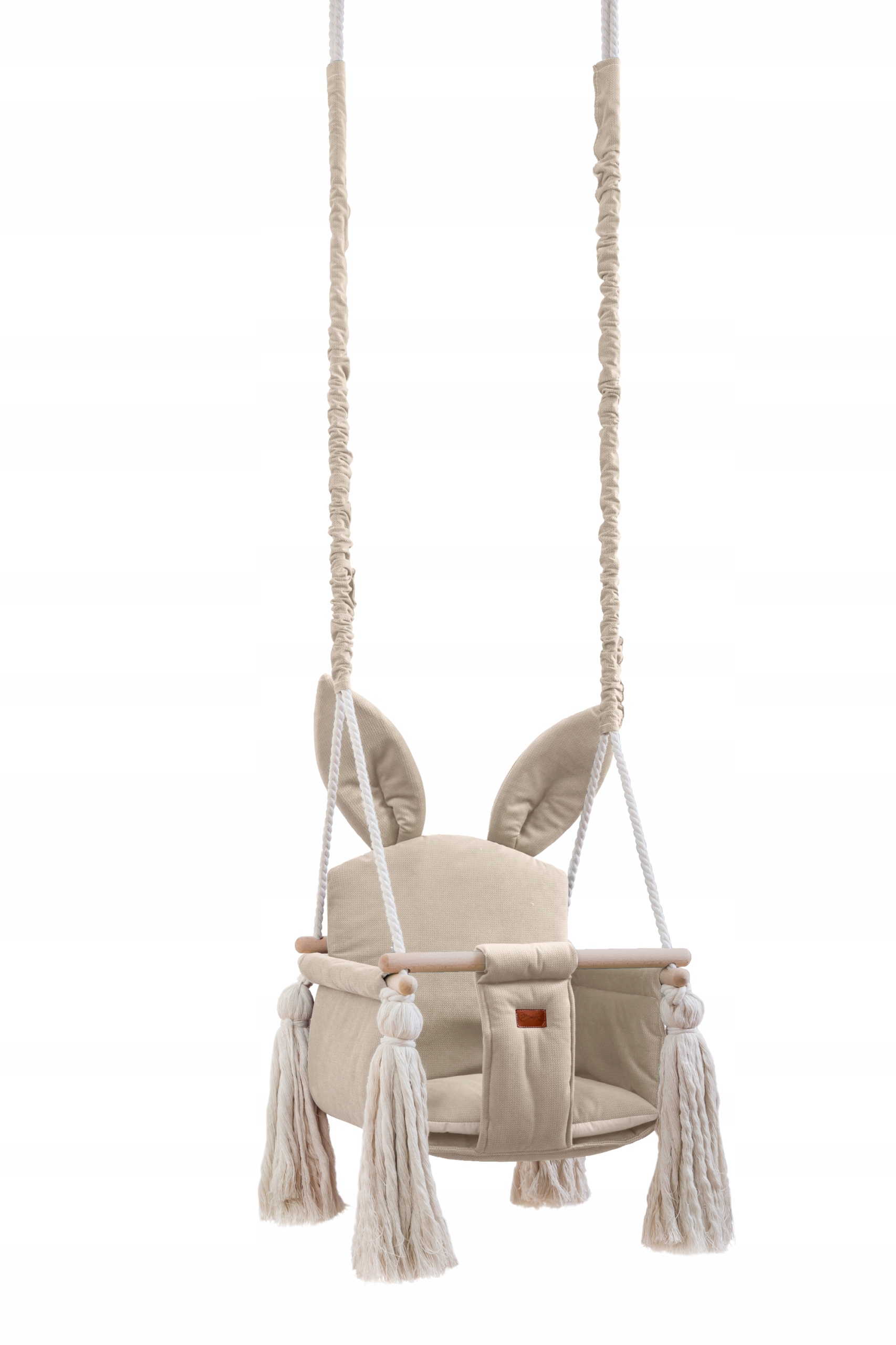 HUŚTAWKA dla dziecka Króliczek velvet dom ogród - kolor beż