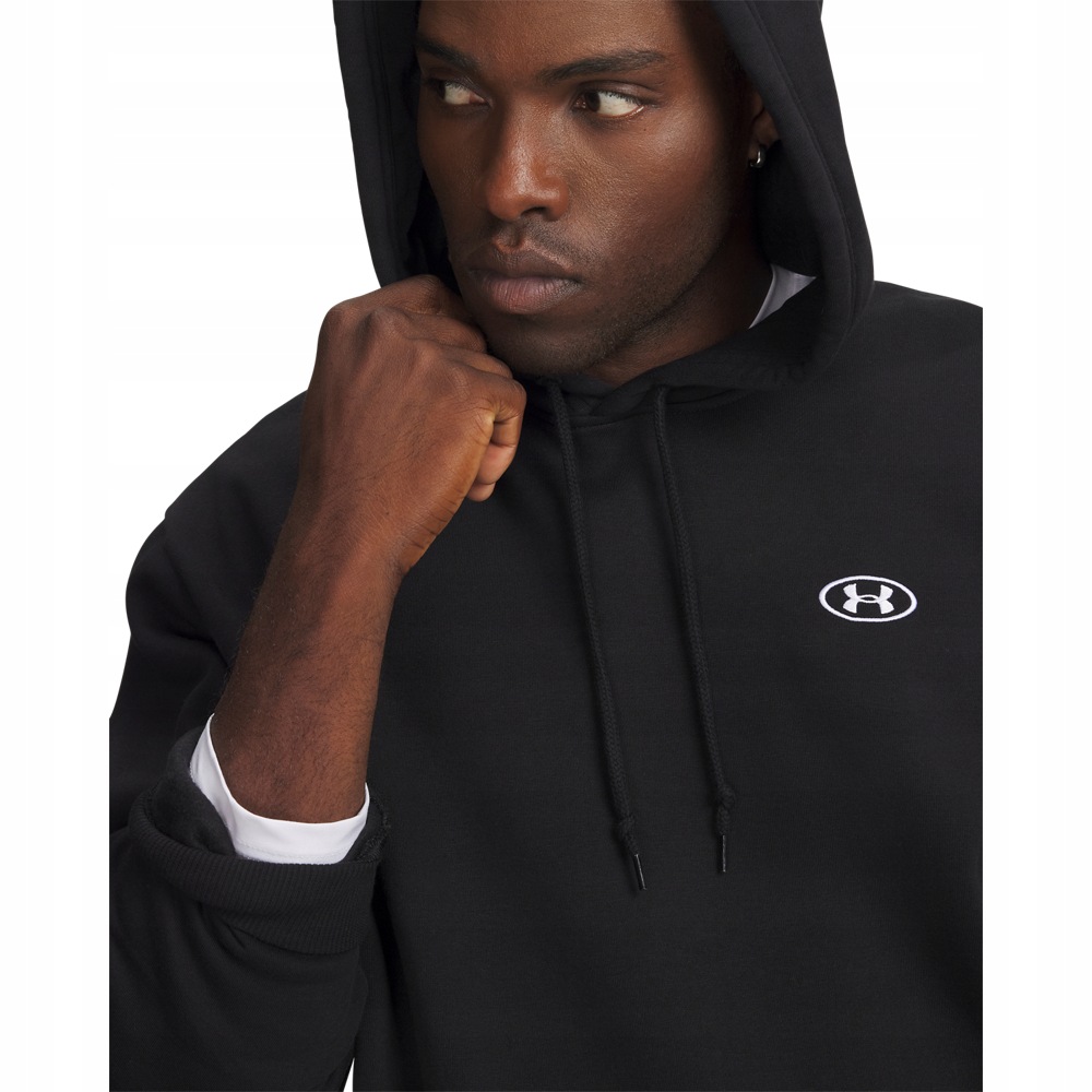 Mikina S Kapucí Rival Loose Pánská Černá Under Armour Sportovní Mikina