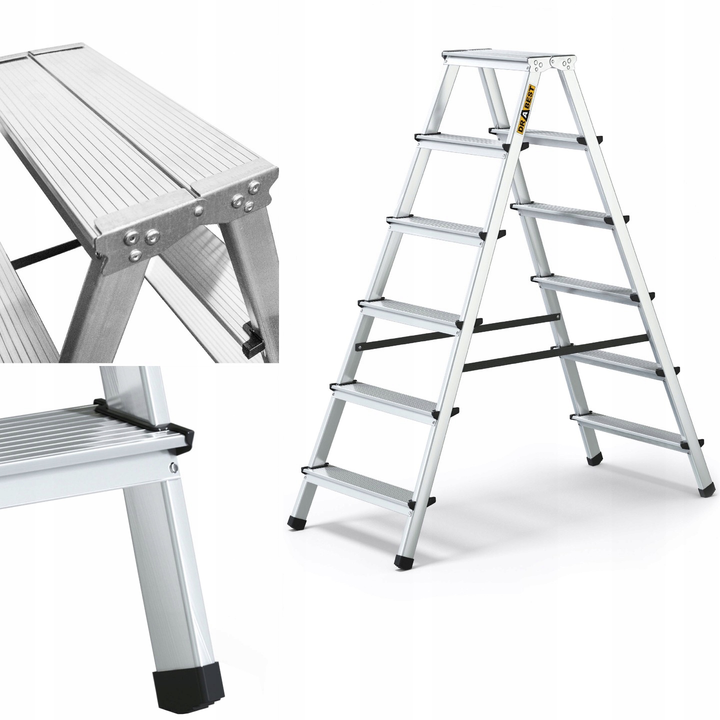 Domáca hliníková rebríková tyč obojstranná 2x6 Drabest