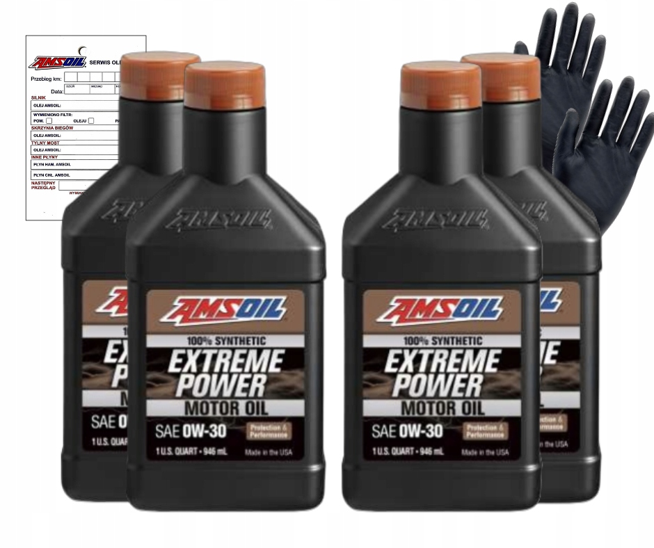 Motorový olej Amsoil 0W-30 Vw Bmw Mercedes Benz, sada 4 ks