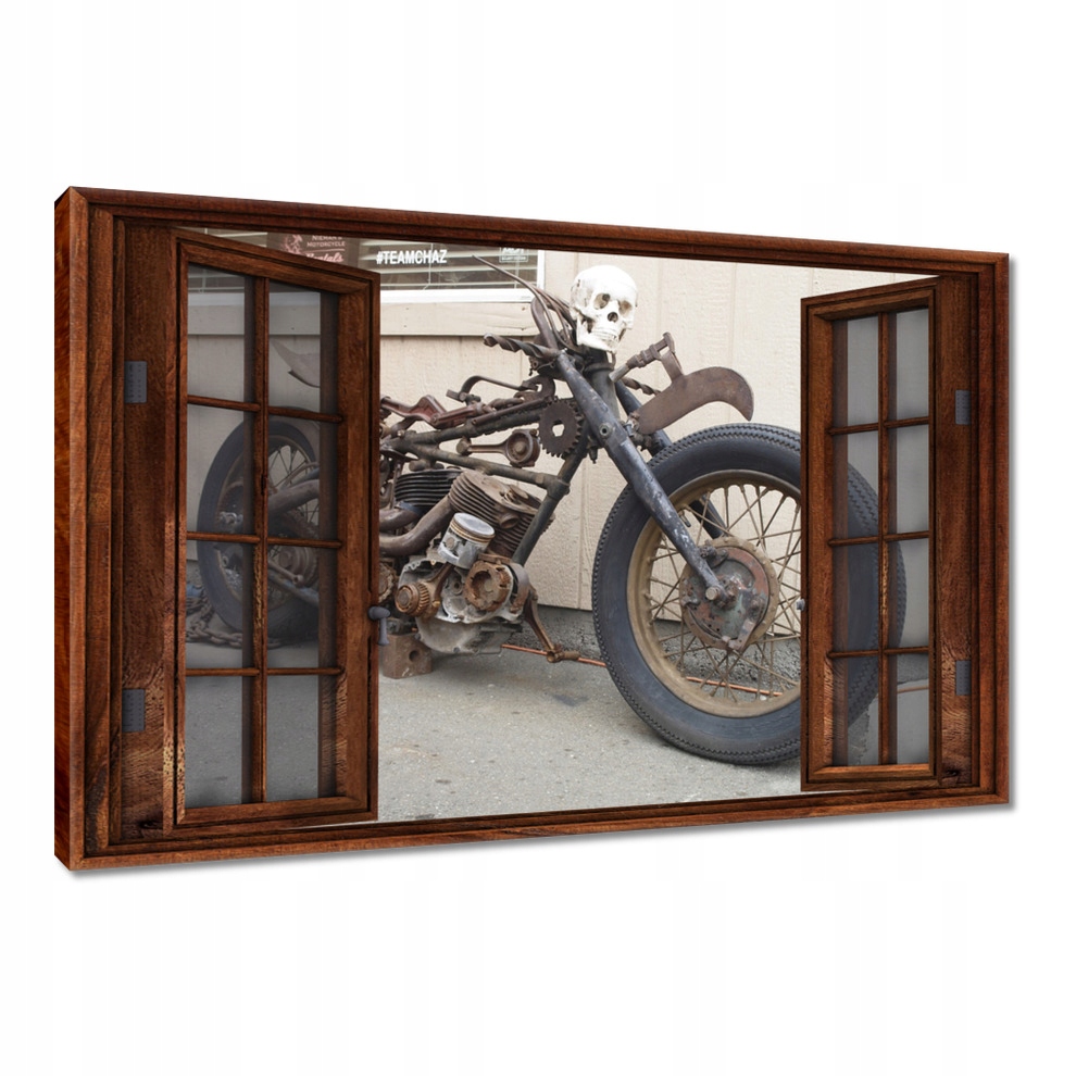 

Obrazy 120x80 Motocykl z czaszką