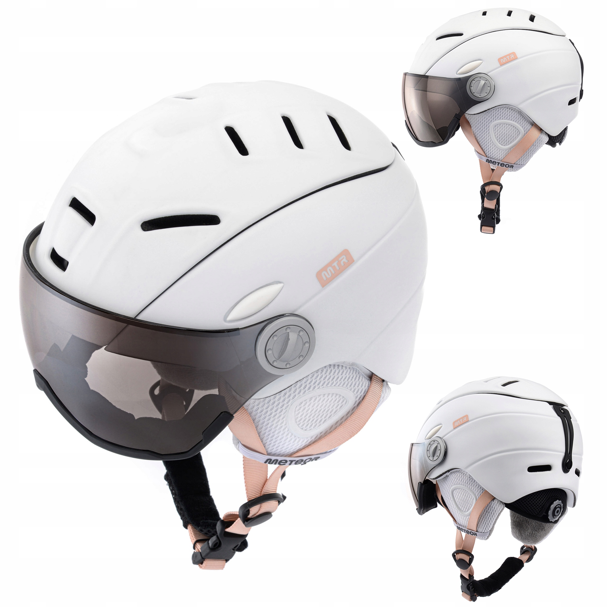 Lyžařská Přilba Snowboard Se Sklem Meteor Holo S 53-55 filtr S2 nastavitelný