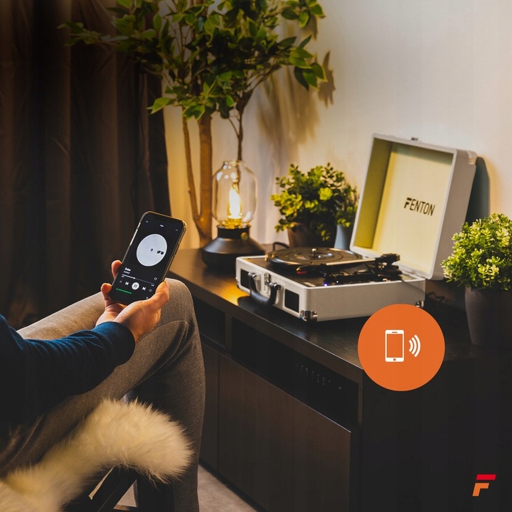 Gramofon w walizce bluetooth USB konwersja +WINYL Kolor biały