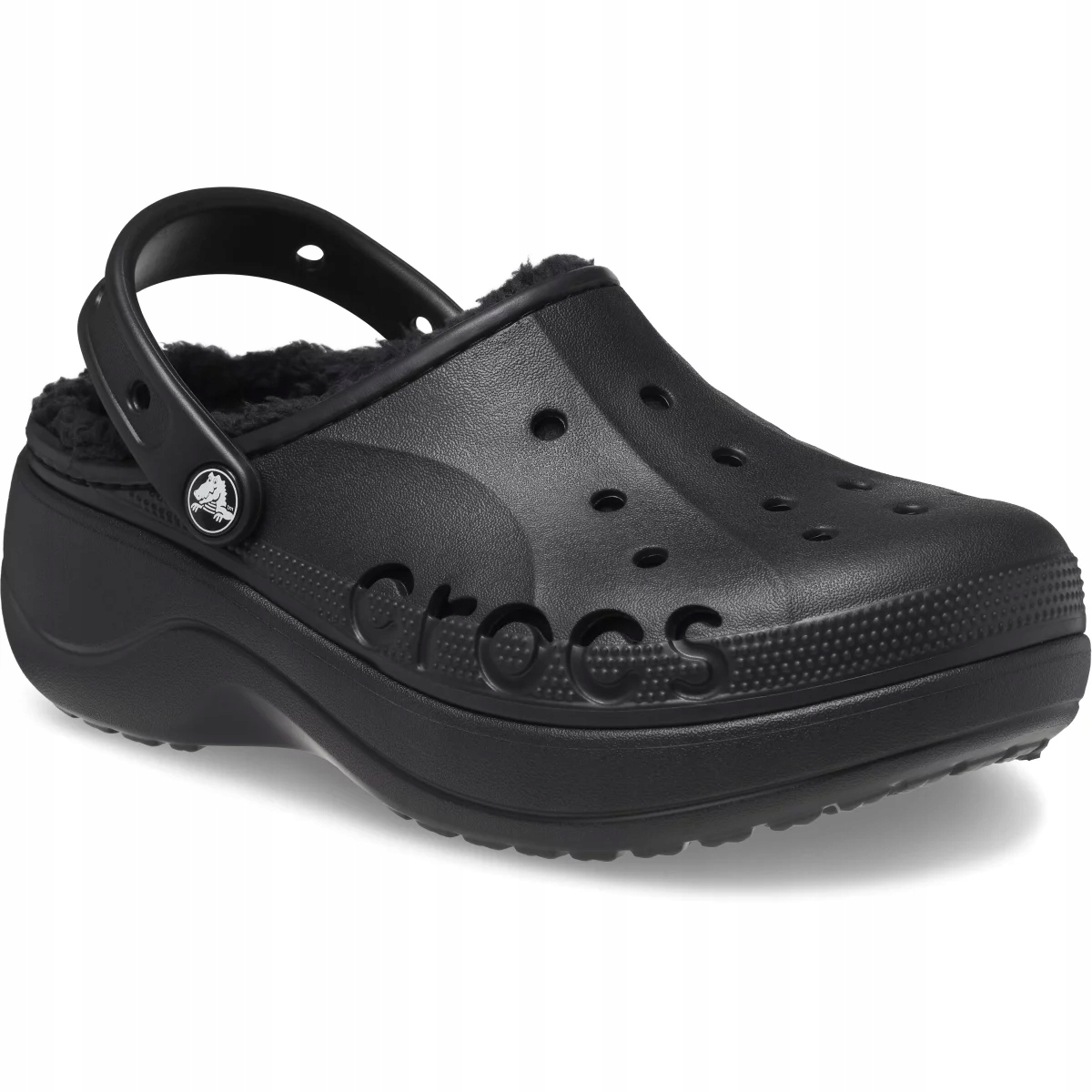 Crocs Ocieplane Klapki Damskie Platforma Baya Lined 208708 Clog 39-40