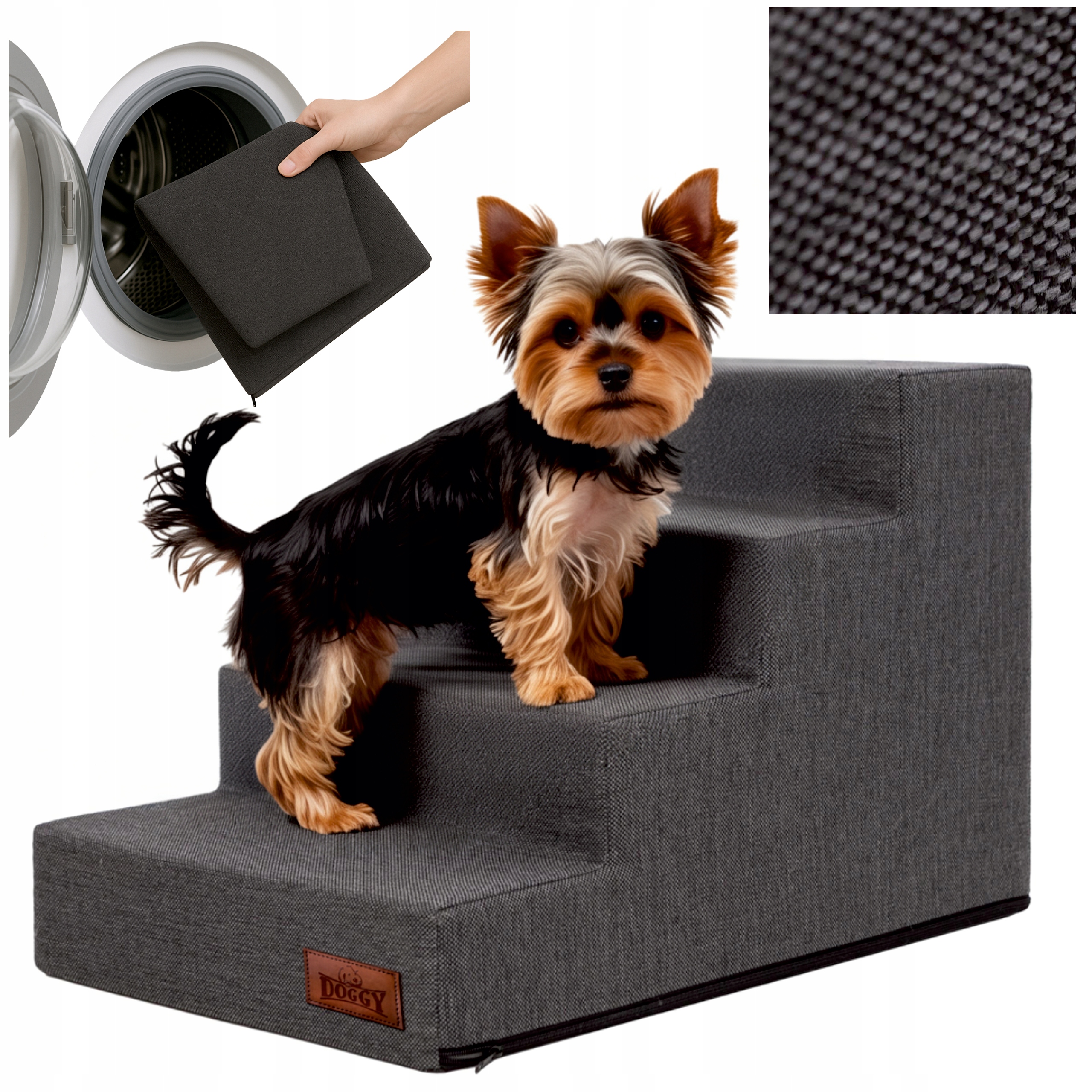 Schodky Pro Psa Schody pro psy a kočky Rampa Protiskluzová, 4 stupně, 40 cm