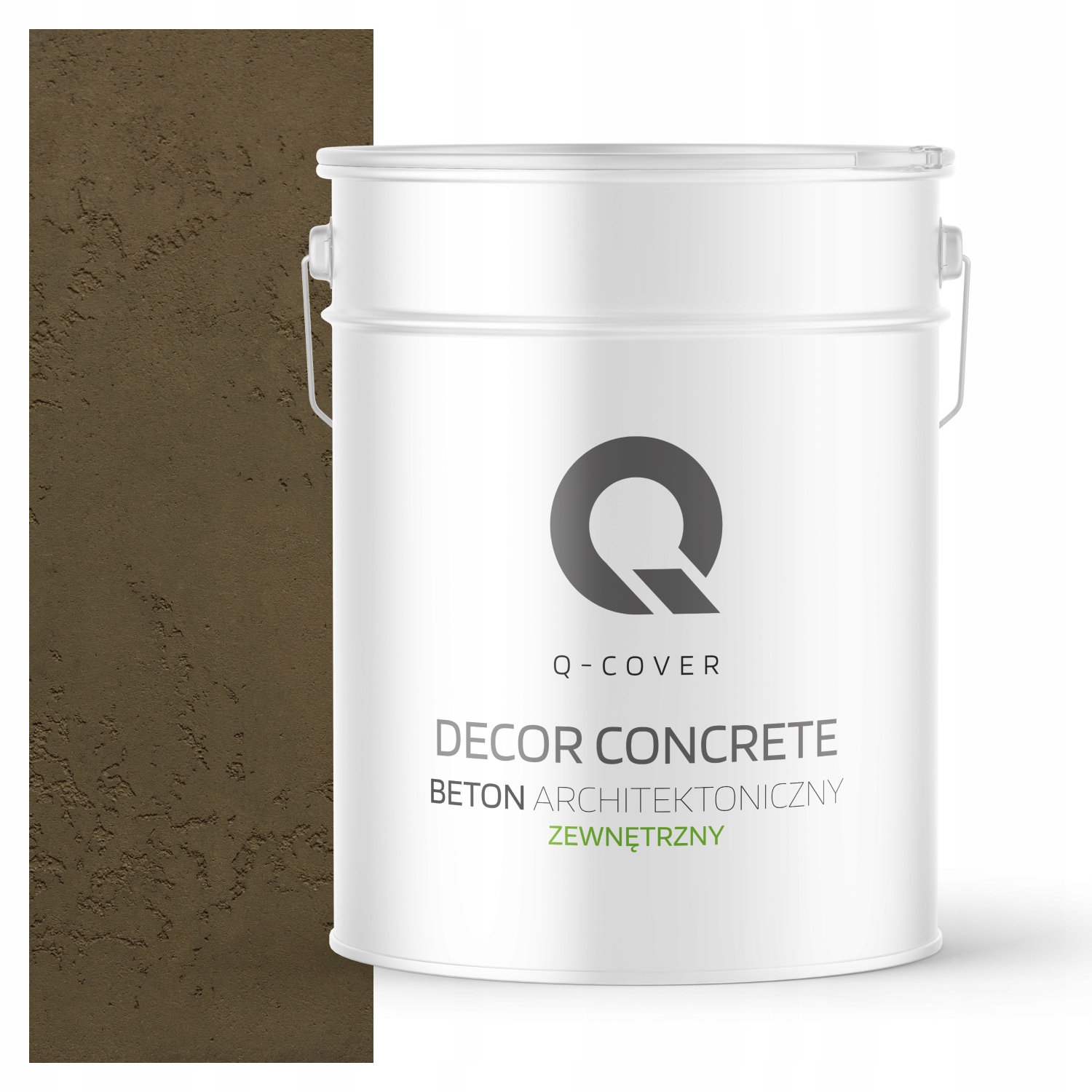 Vonkajší Architektonický Betón 10 m2 15 kg Ozdobný Efekt Khaki Tmavý F456