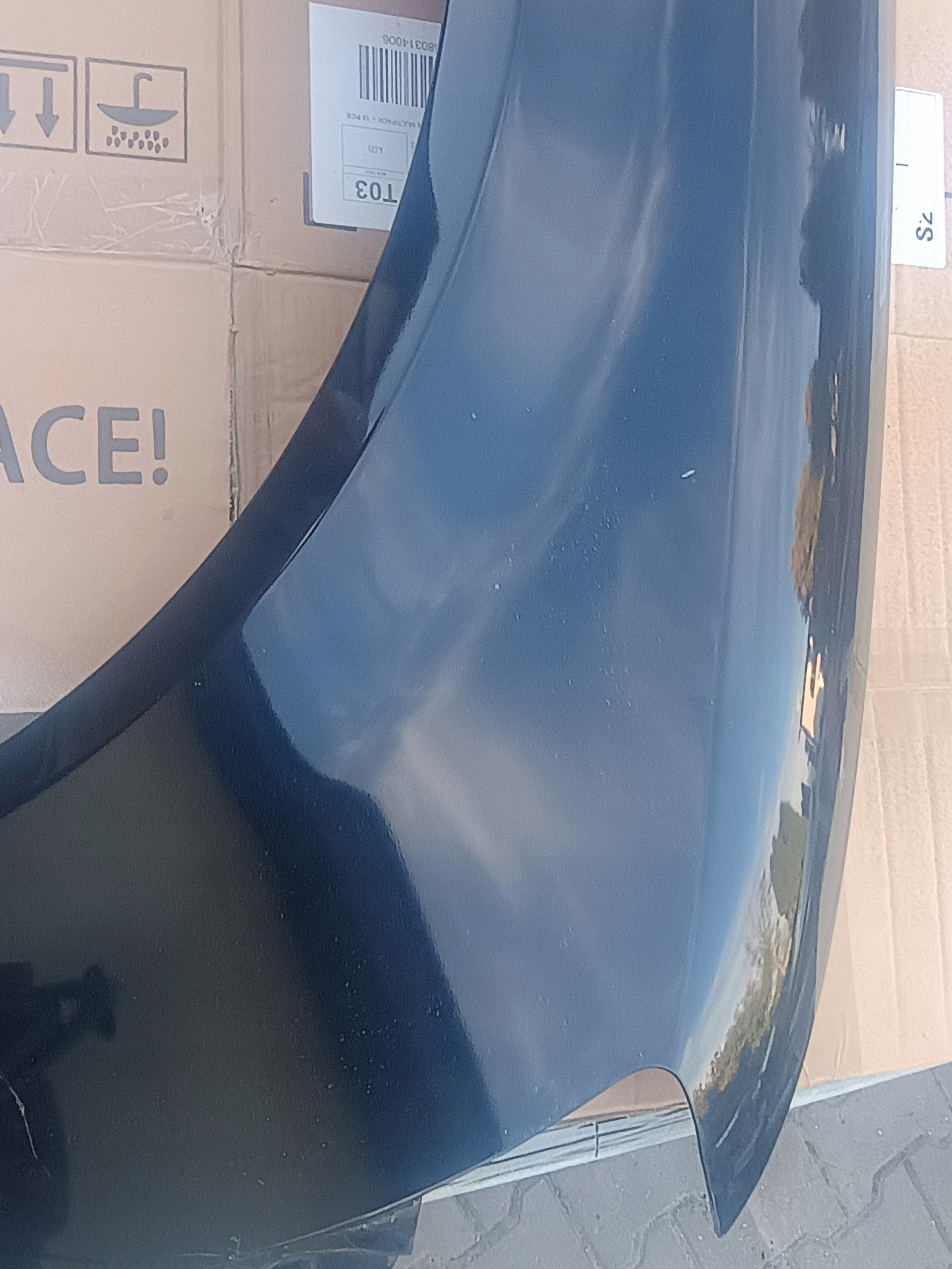 fender front right AUDI A4 B6 black