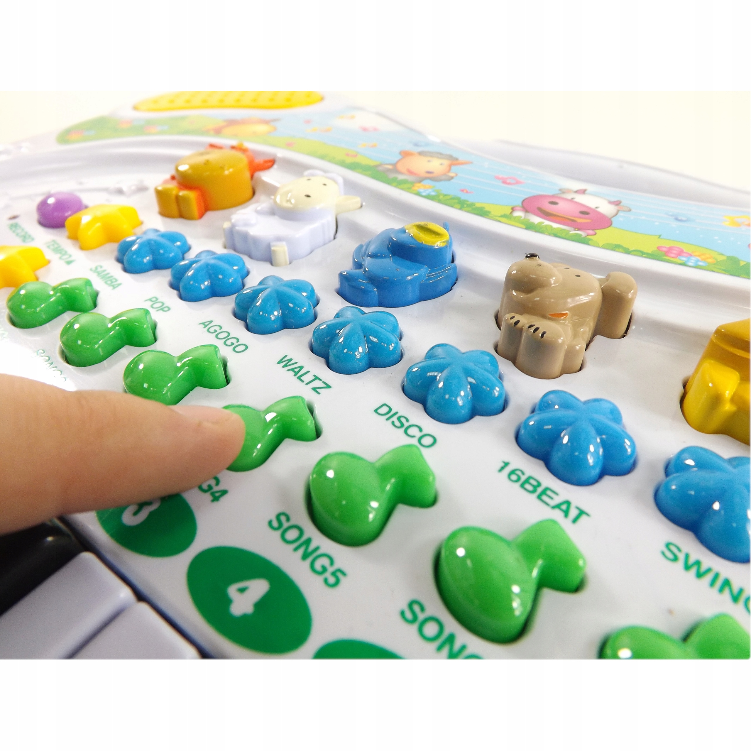 ORGANKI PIANINKO FARMA ZWIERZ NAGRYW farma 8843 Materiał Plastik