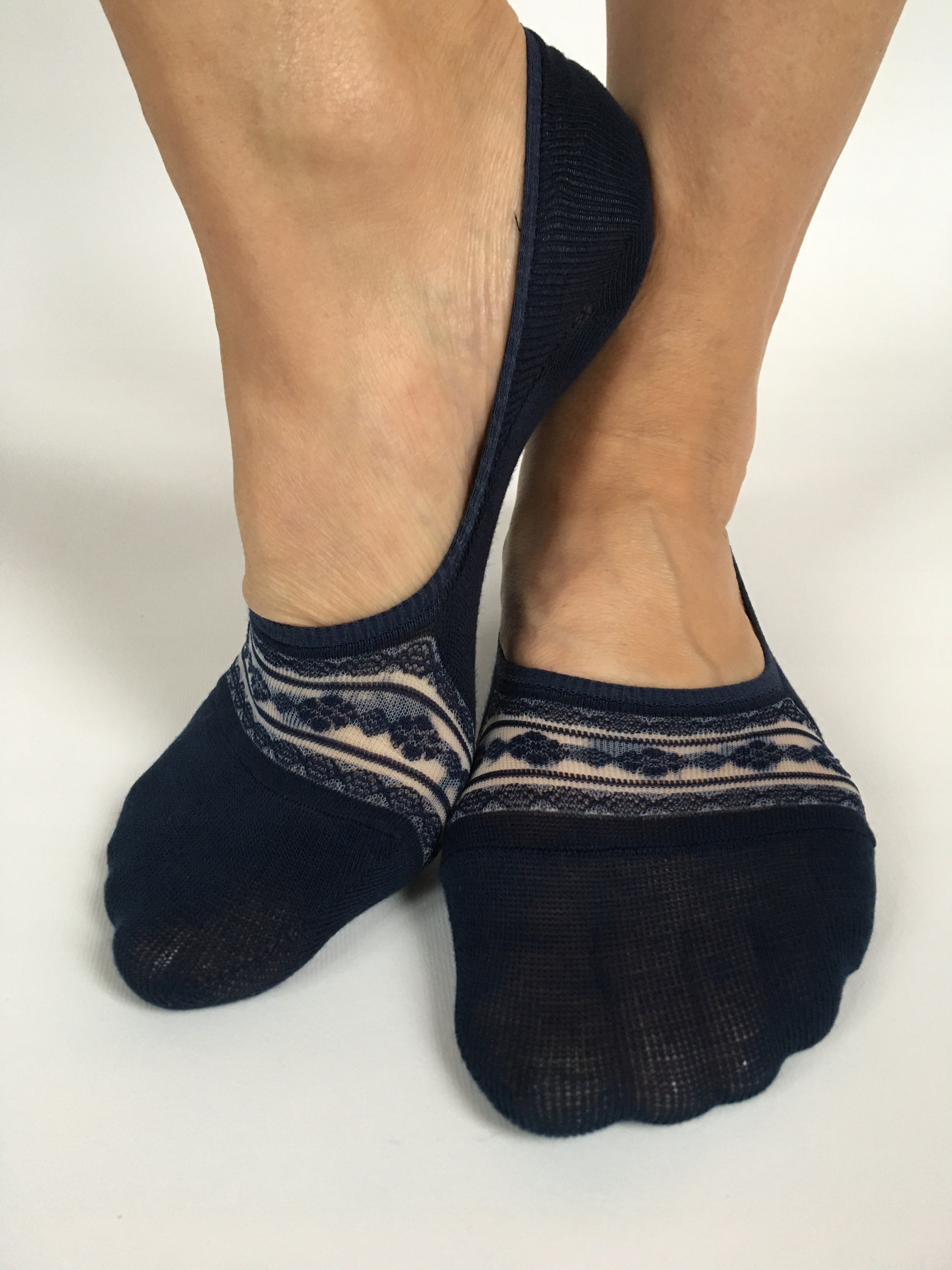 SKARPETKI STOPKI BAWEŁNIANE Z KORONKĄ POLKA Marka Inna marka