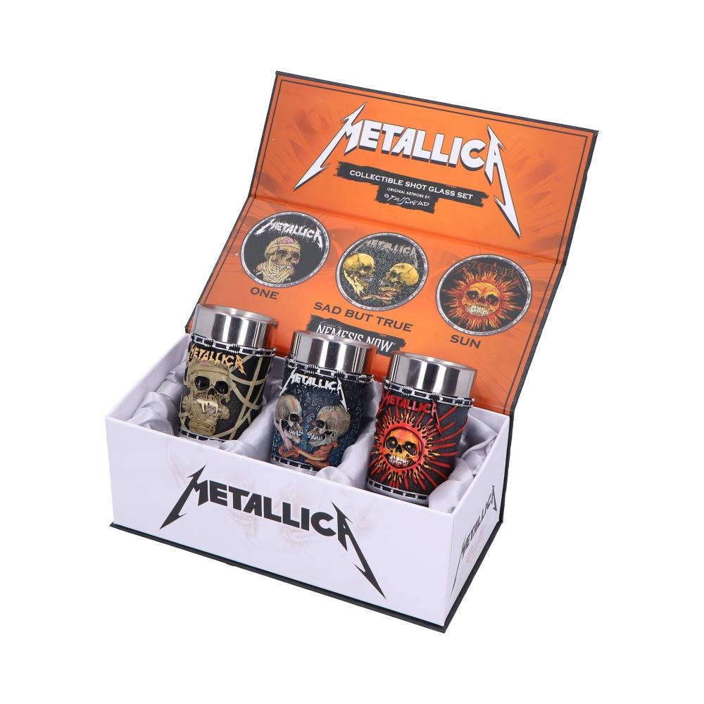 Metallica Pushhead sada sběratelských skleniček na shoty