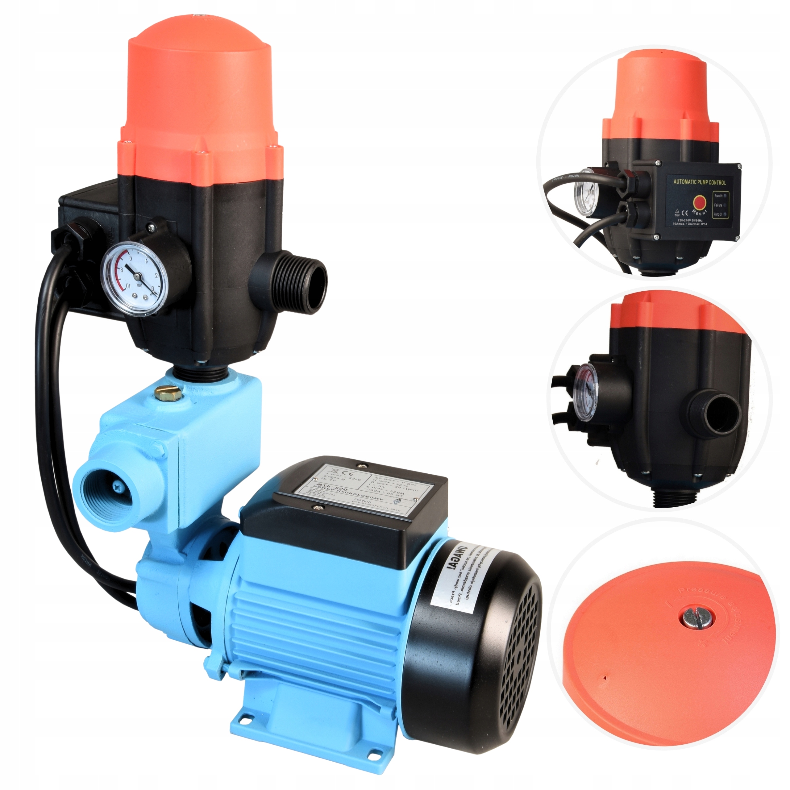 Malé Hydroforové Čerpadlo 250 W 35 L/min S Regulátorem Tlaku