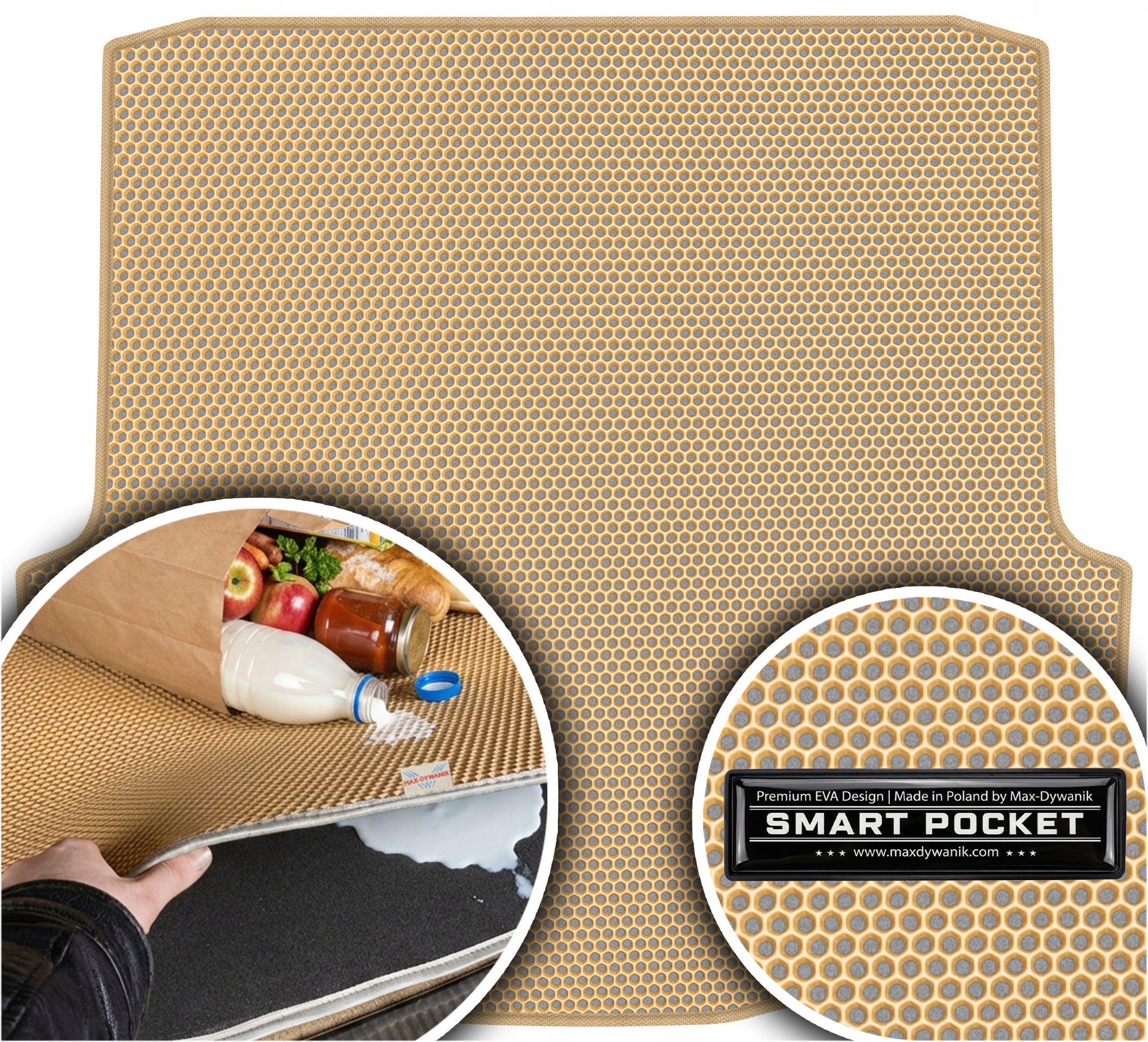 Škoda Octavia II kombi 2005-2013 Vložka do zavazadlového prostoru Eva Smart Pocket Béžová