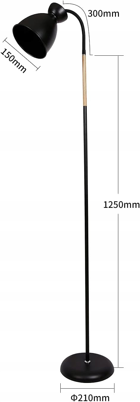 klasyczna Lampa Stojąca Podłogowa 159cm E27 EAN (GTIN) 761426186722