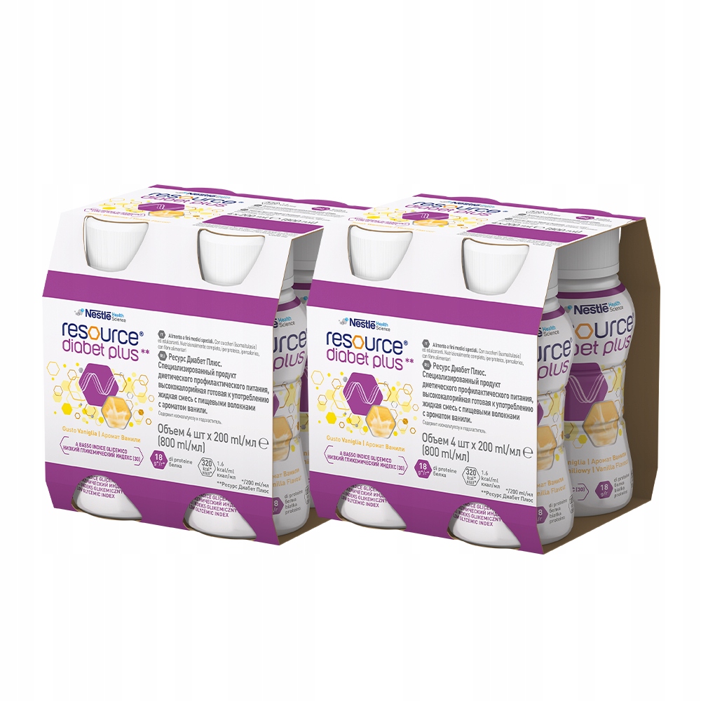 Nestle Resource Diabet Plus Wanilia 8x 200 ml