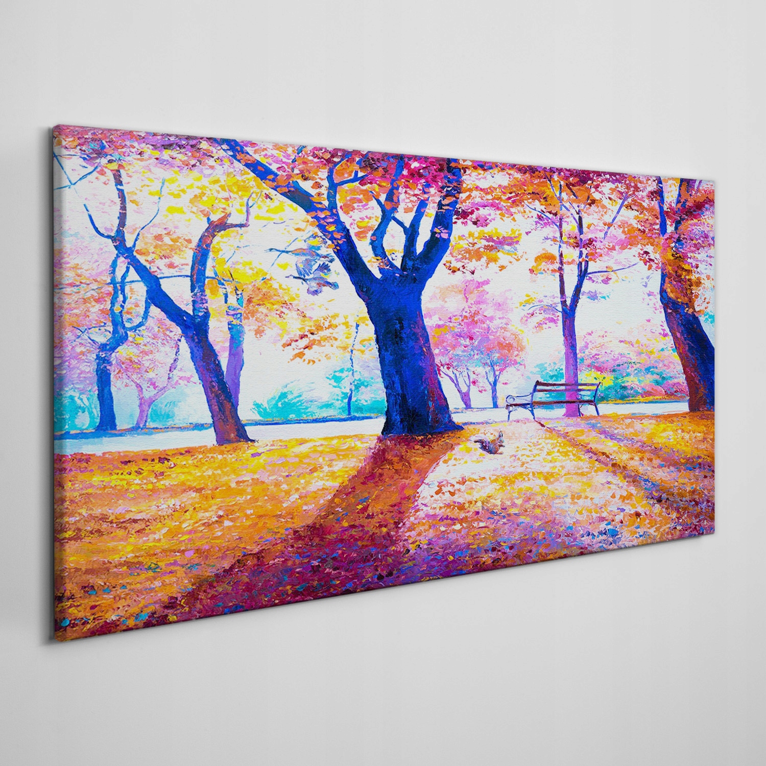 

Obraz na płótnie Park drzewa liście jesień 100x50