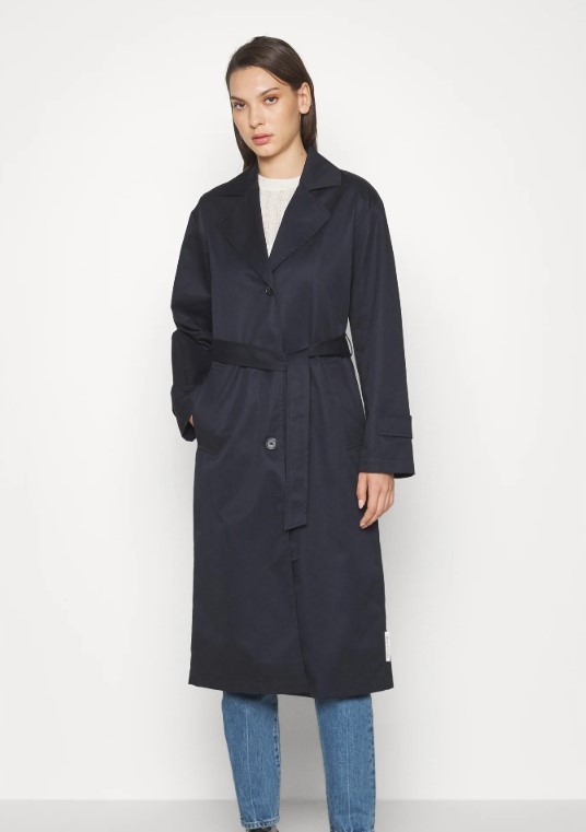 Marc O'polo Dámský Tmavě Modrý Trenčkotový Kabát 36 Jhl