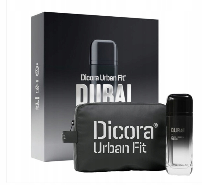 Dicora Urban Fit Dárková sada toaletní vody Dubai 150 Ml a kosmetické taštičky