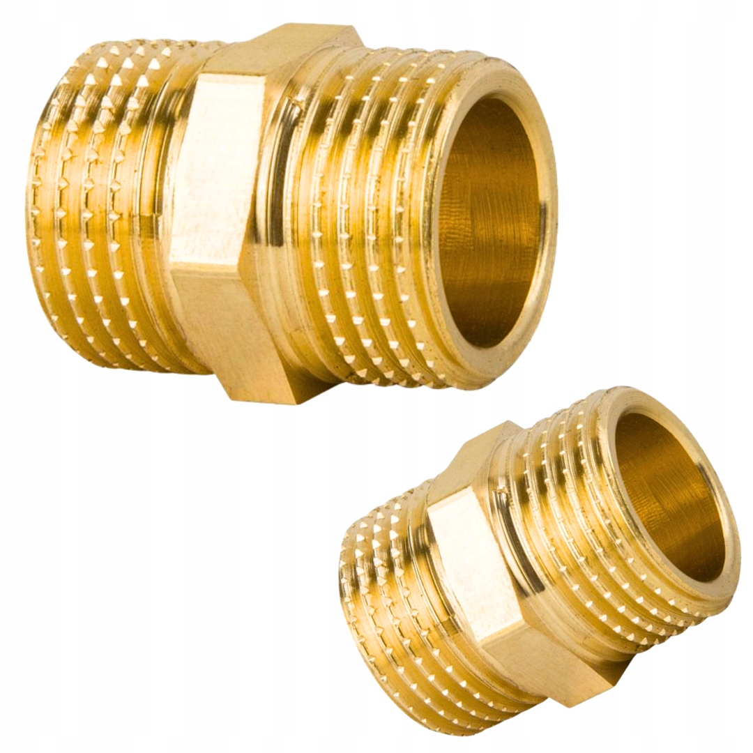 Nypel mosiężny 3/4'' GZ/GZ