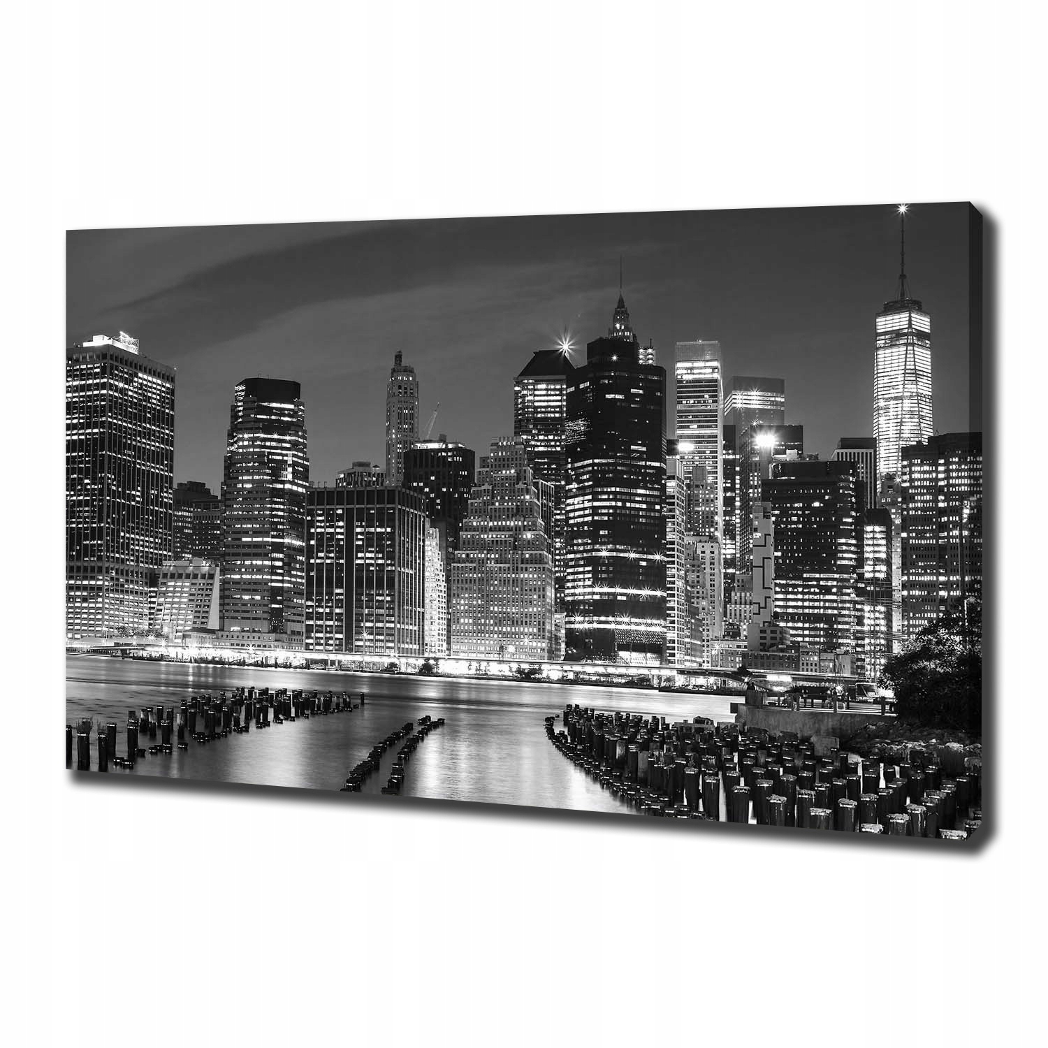 

Foto obraz na płótnie Manhattan nocą 100x70 cm