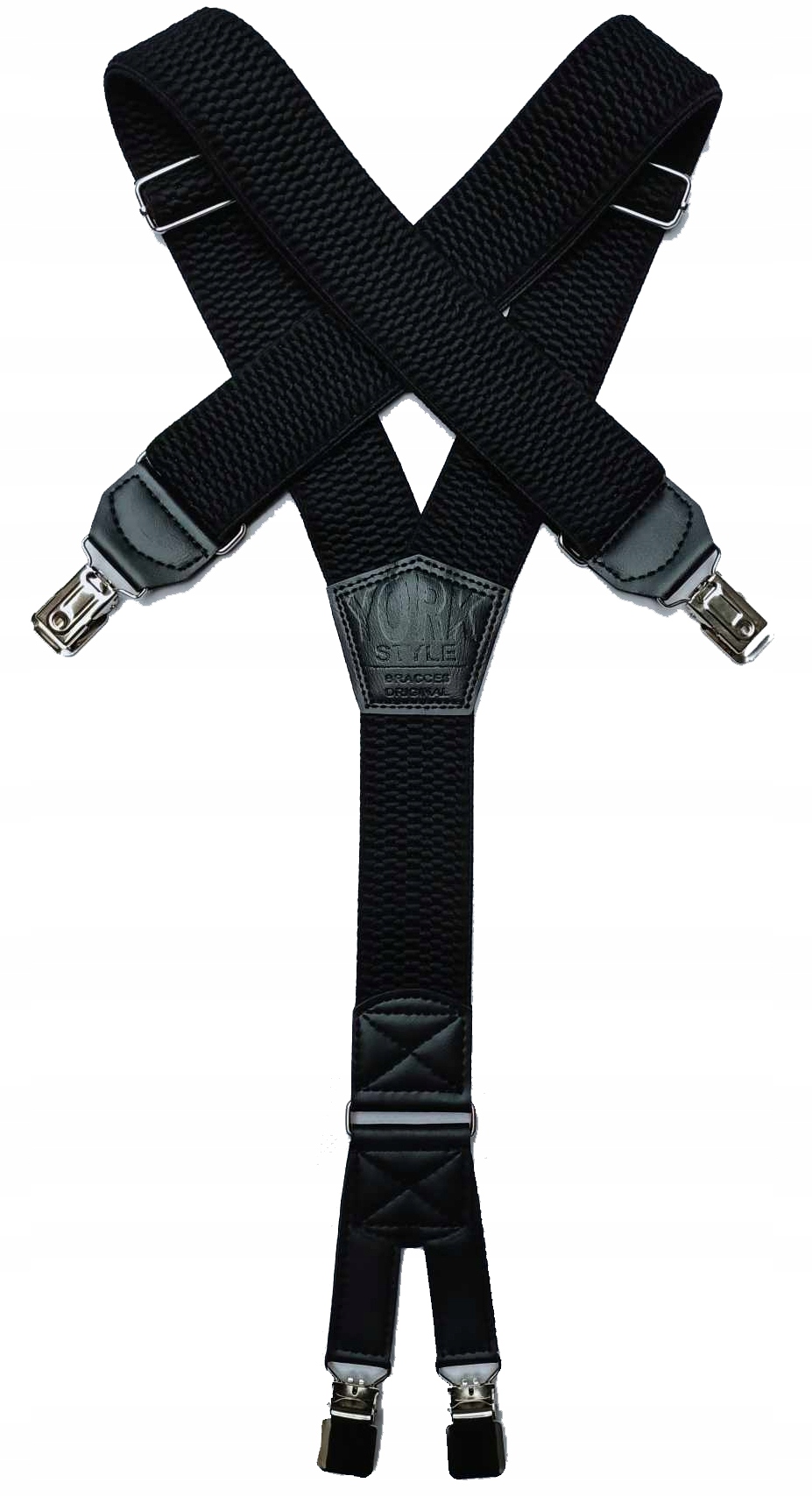 MOCNE SZELKI DO SPODNI SZEROKIE MĘSKIE ELASTYCZNE ROBOCZE PODWÓJNE CZARNE