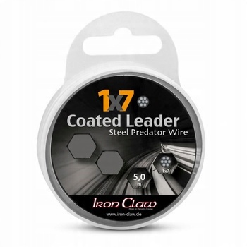 Iron Claw 1x7 Coated Leader 9kg 5m Black