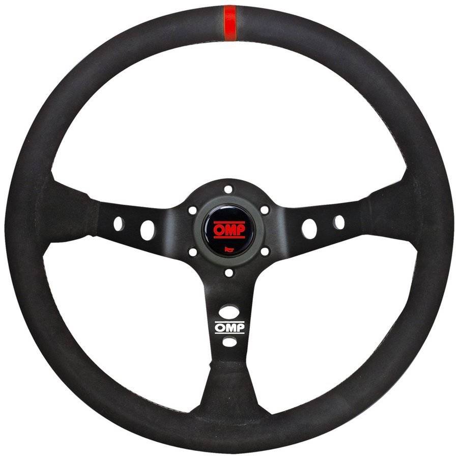 Semišový rallyový volant Omp Corsica 350 mm