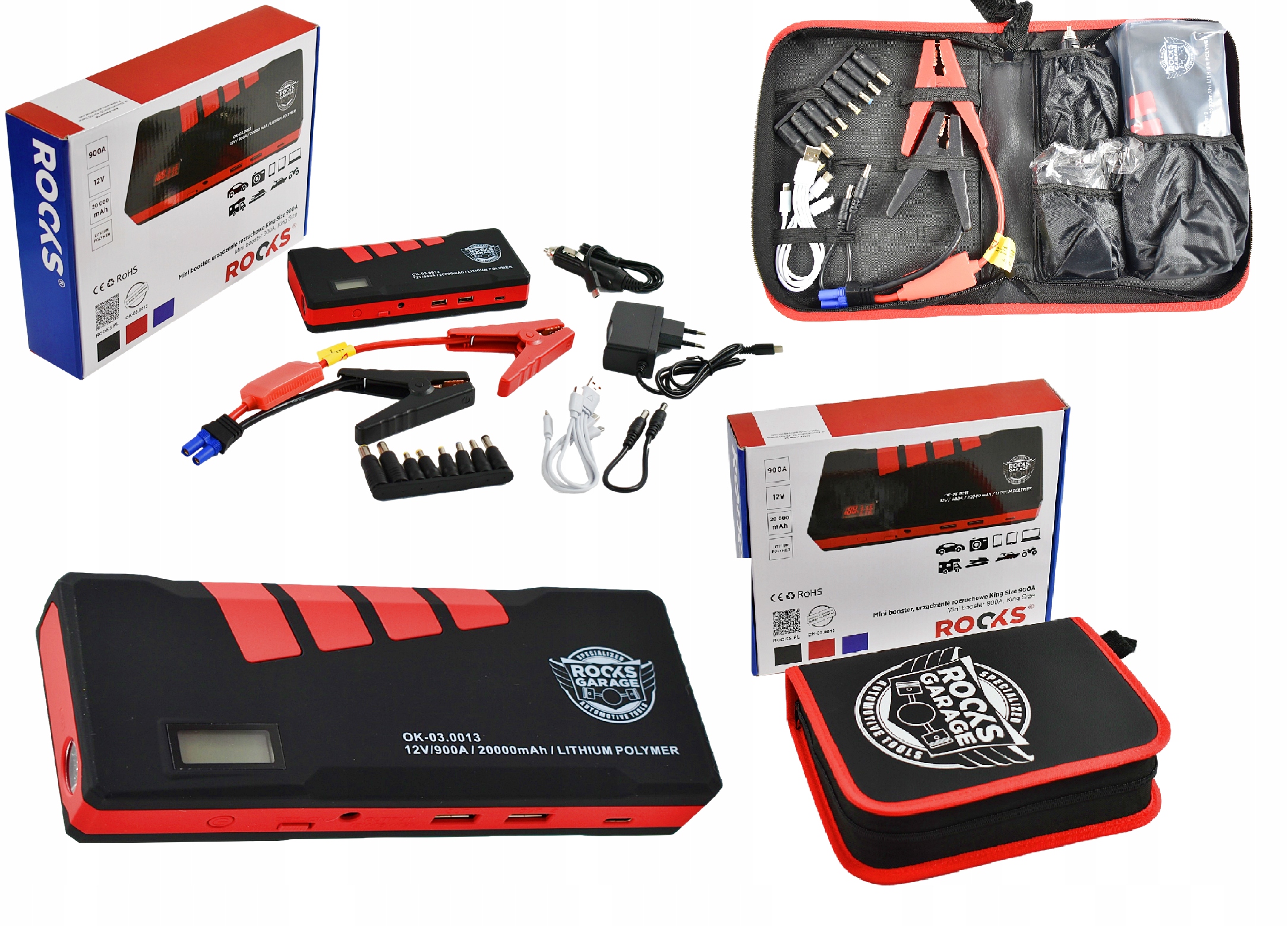 ROOKS POWER BANK CAR JUMP STARTER BOOSTER