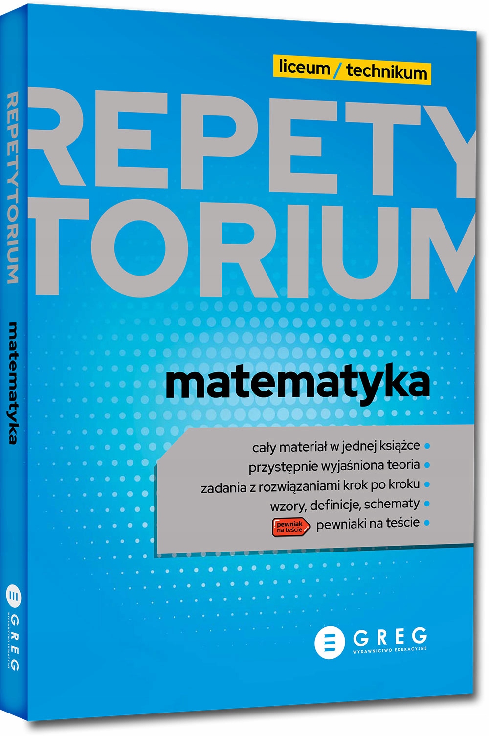 Zestaw MATEMATYKA REPETYTORIUM + KOREPETYCJE 2024 Liceum Technikum Matura Numer wydania 1