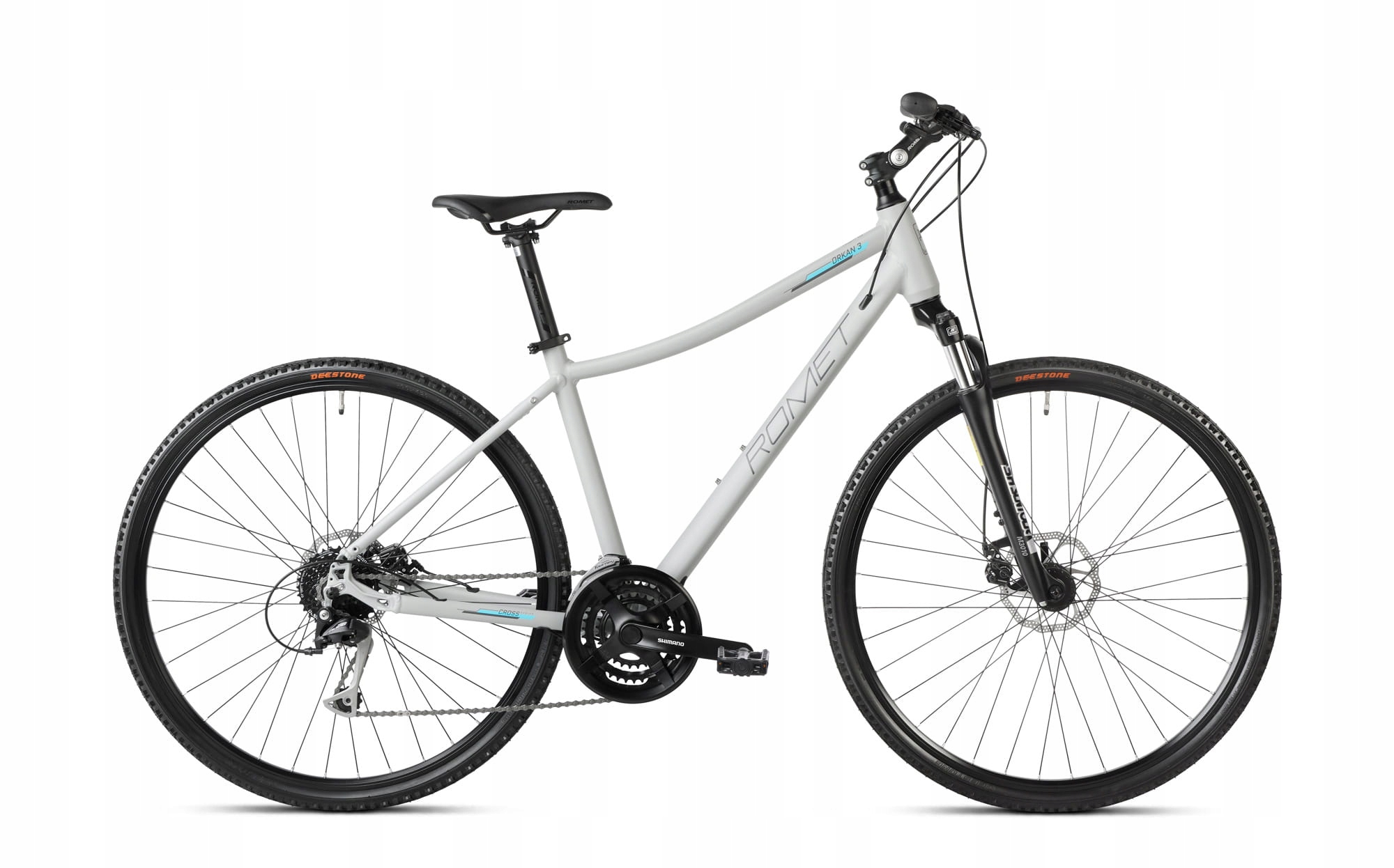 Rower crossowy Romet Orkan 3 D szaro-niebieski L 2023