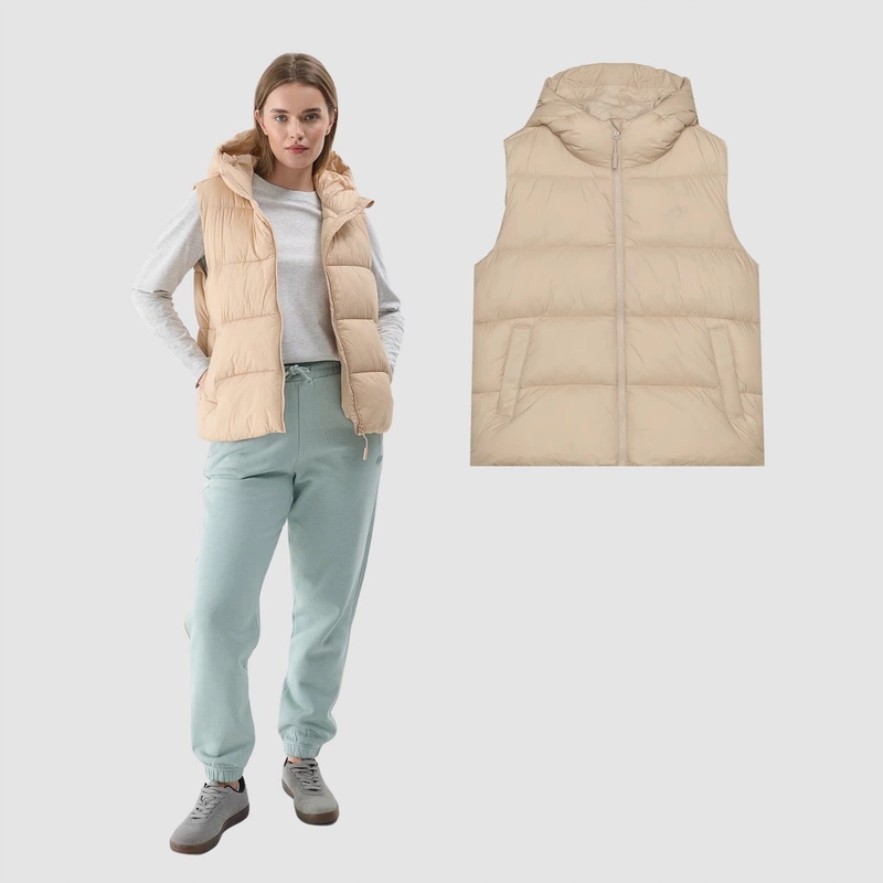 Vesta Péřová Vesta Kapuce 4F 4FWAW24TVJAF141-83S Béžová Xs